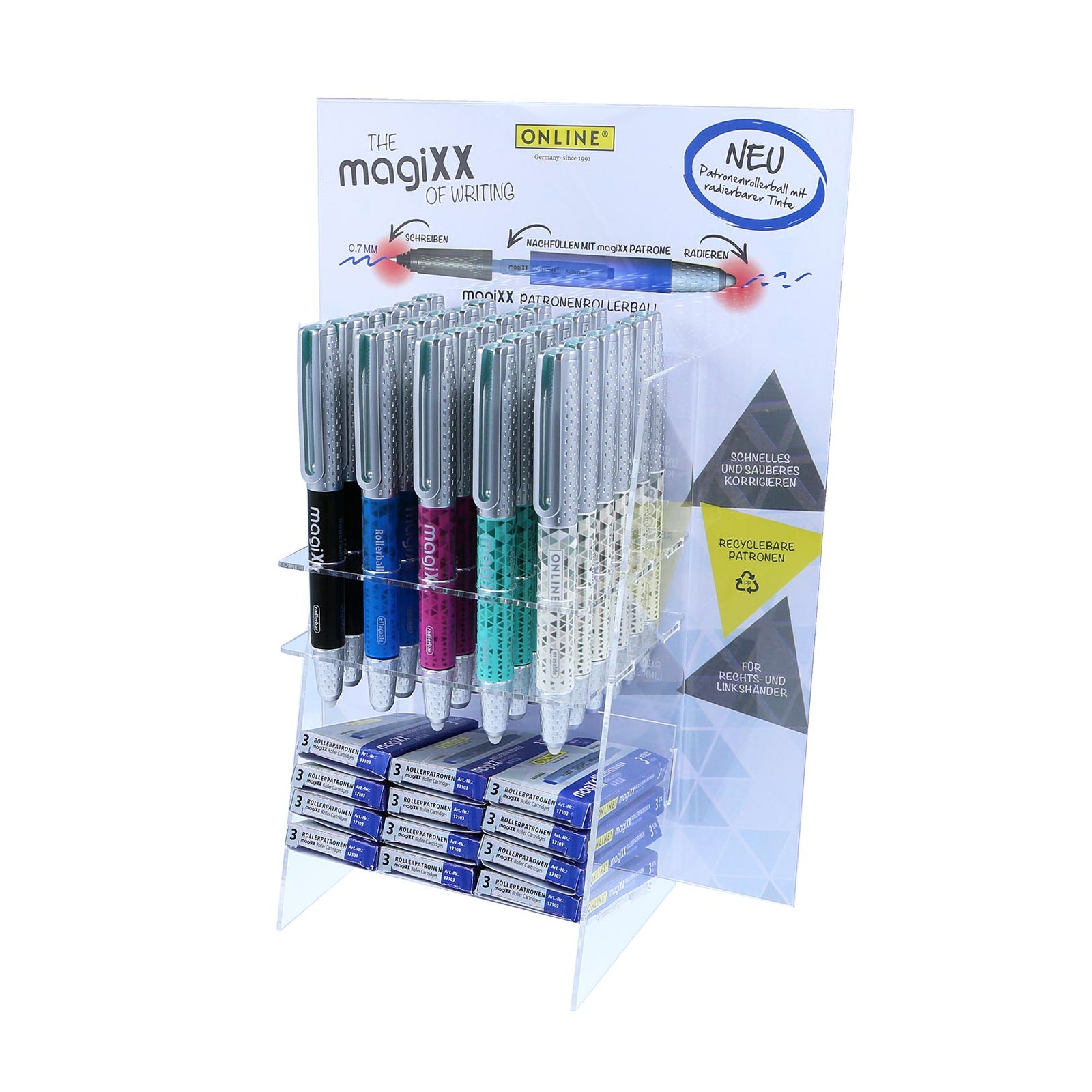 ONLINE Germany magiXX Erasable Rollerball Pen CDU 30 Pens