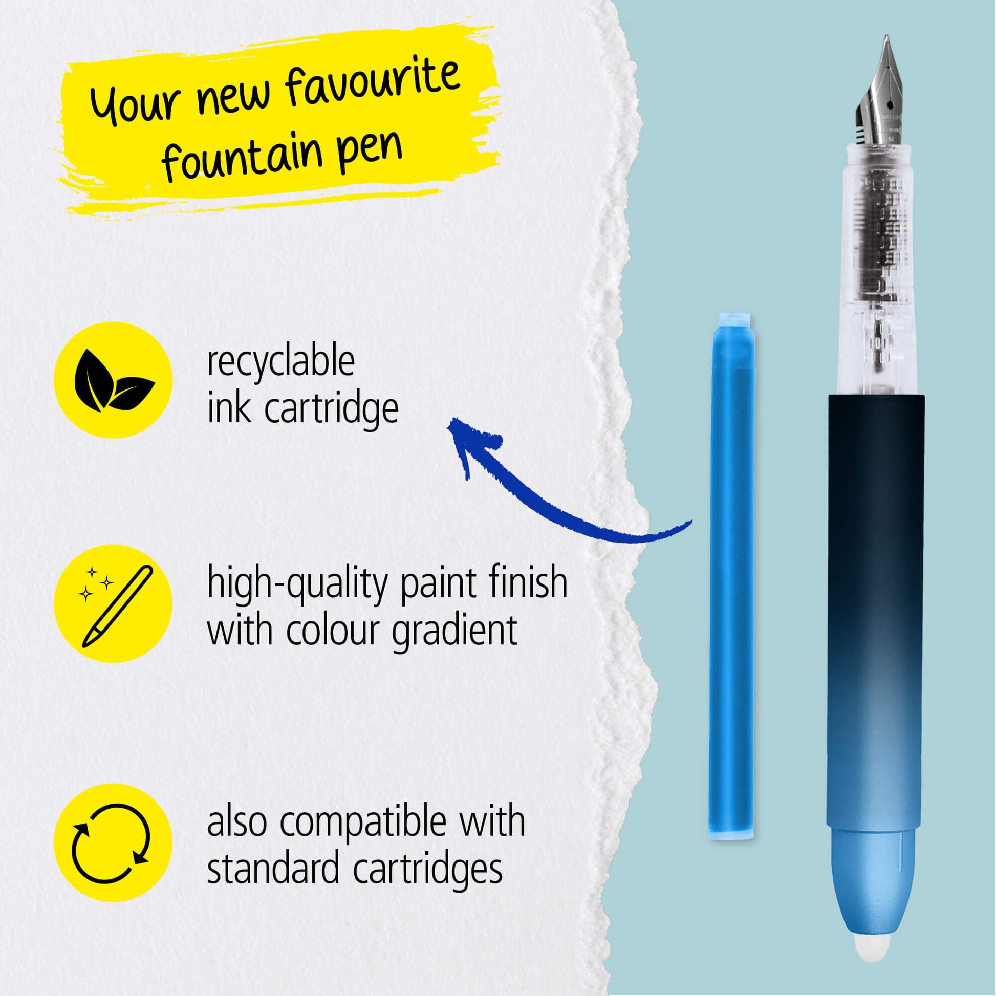 ONLINE Germany magiXX Erasable Fountain Pen CDU 30 Pens