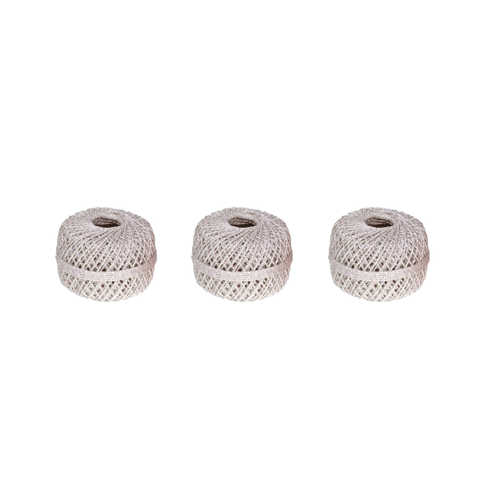 Clairefontaine Metallic Cord 20 metres Silver (Tray of 10)