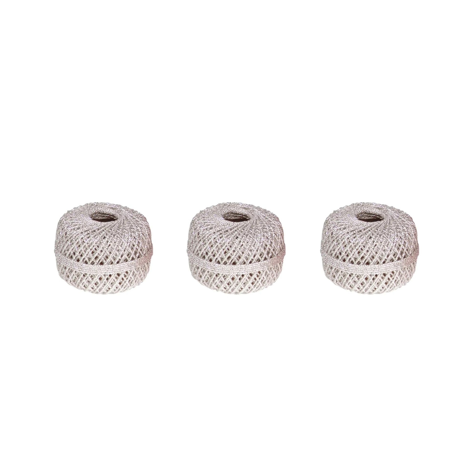 Clairefontaine Metallic Cord 20 metres Silver (Tray of 10)