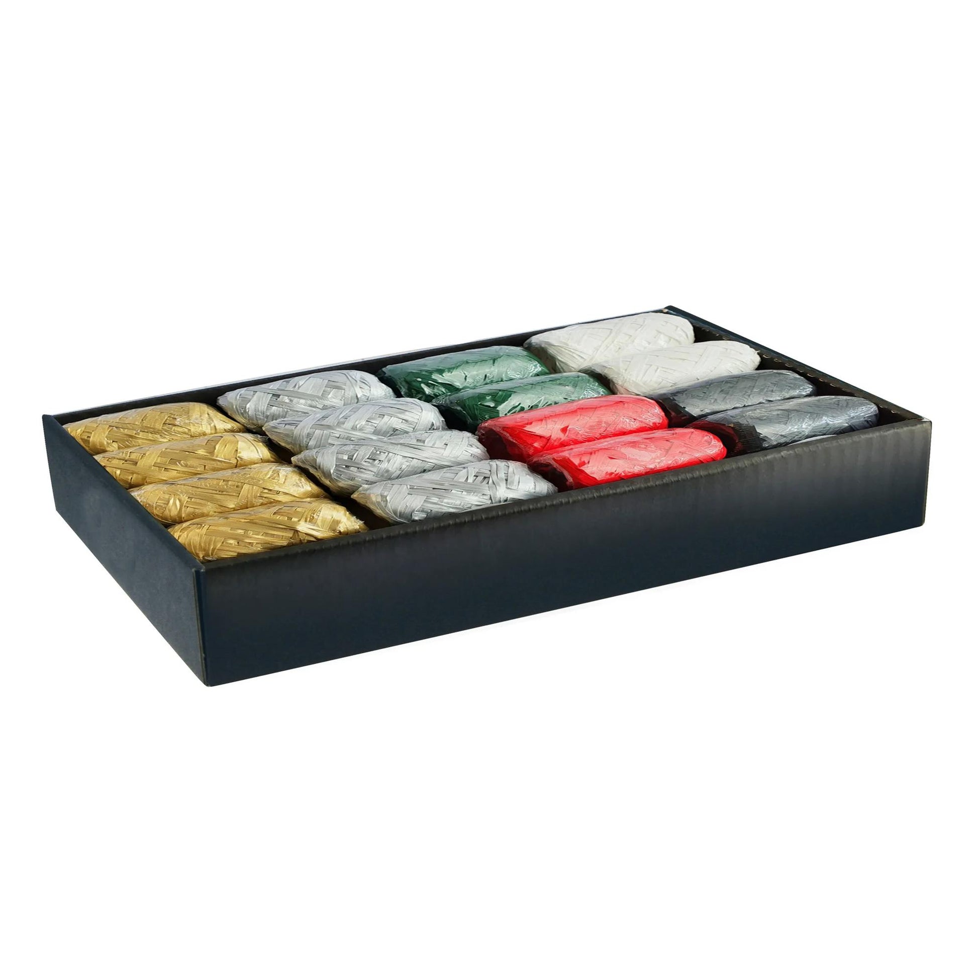 Clairefontaine Synthetic Raffia 20 metres Assorted Colours (Tray of 16)
