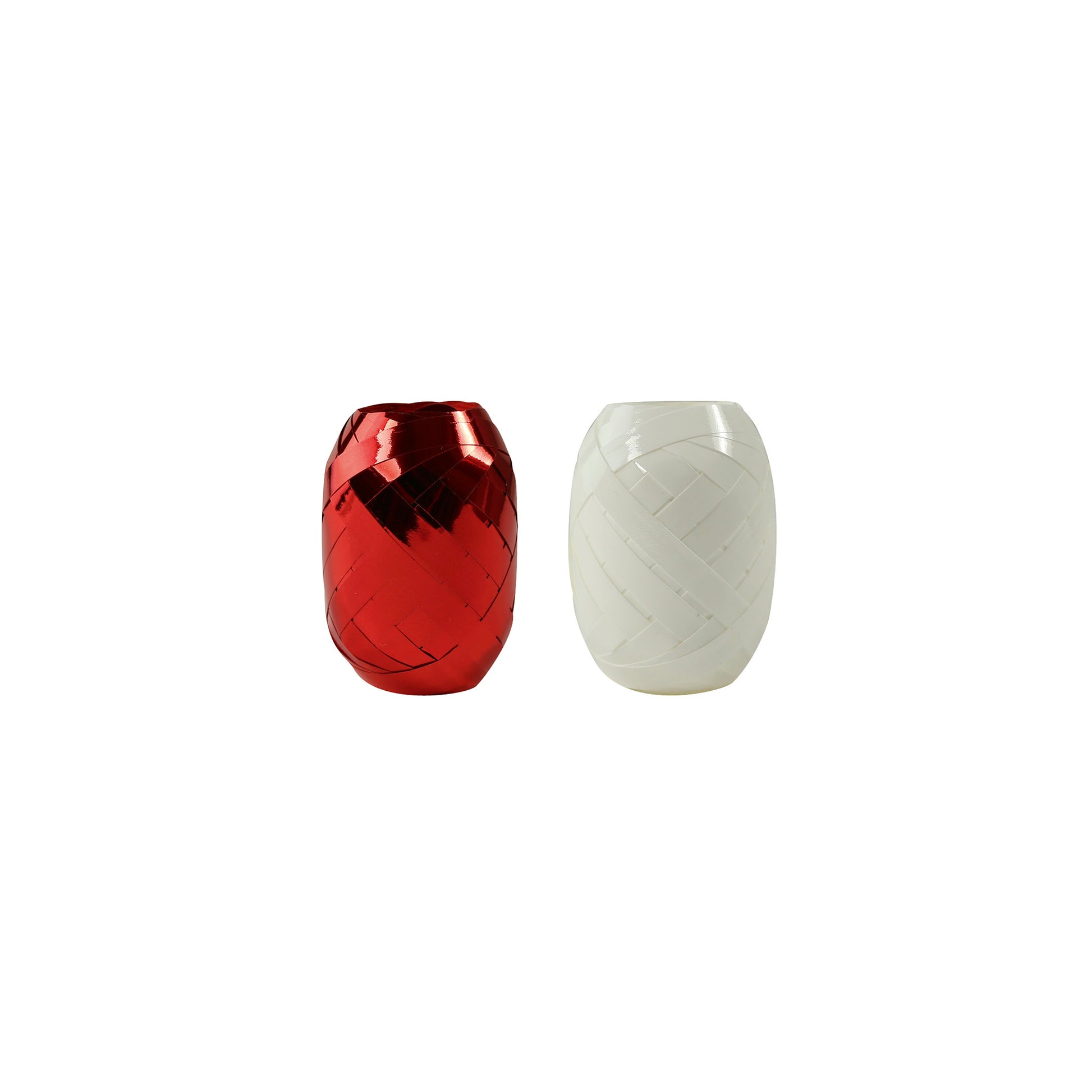 Clairefontaine Metallic Ribbon 10 metres Red & White (Tray of 24)