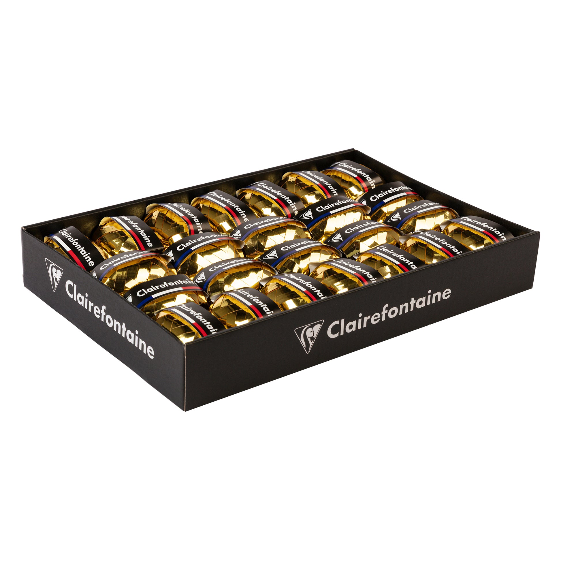 Clairefontaine Metallic Ribbon 10 metres Gold (Tray of 24)