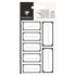 Clairefontaine Adhesive Gift Labels Rectangle Black on White (Pack of 28)