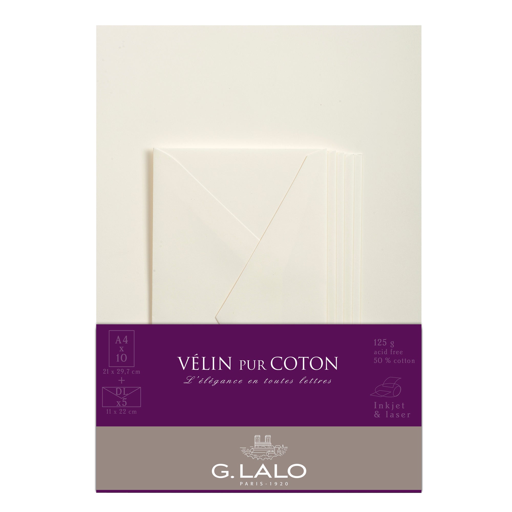 G. Lalo Velin Pur Coton Correspondence Set A4