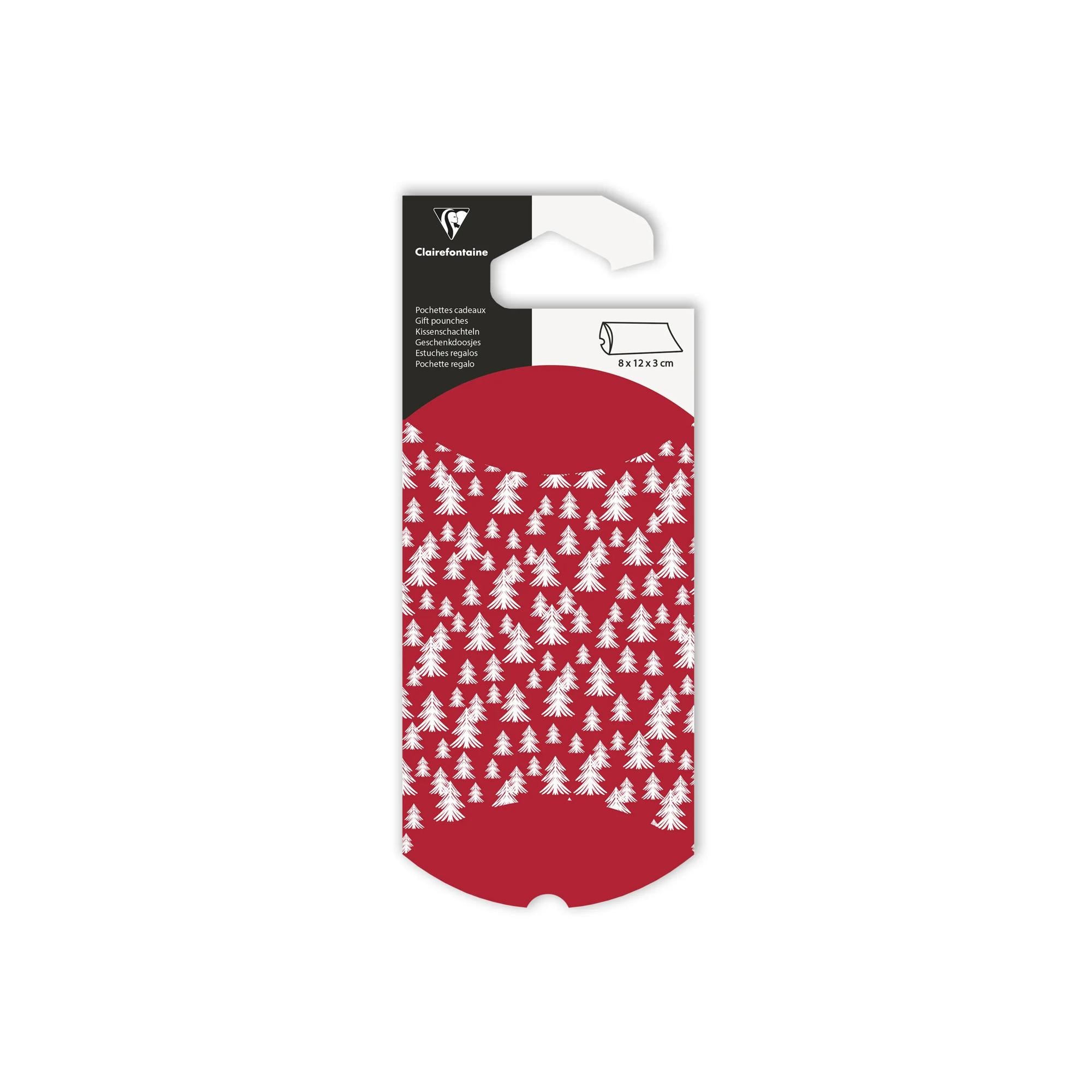 Clairefontaine Gift Pouch Small Christmas Trees