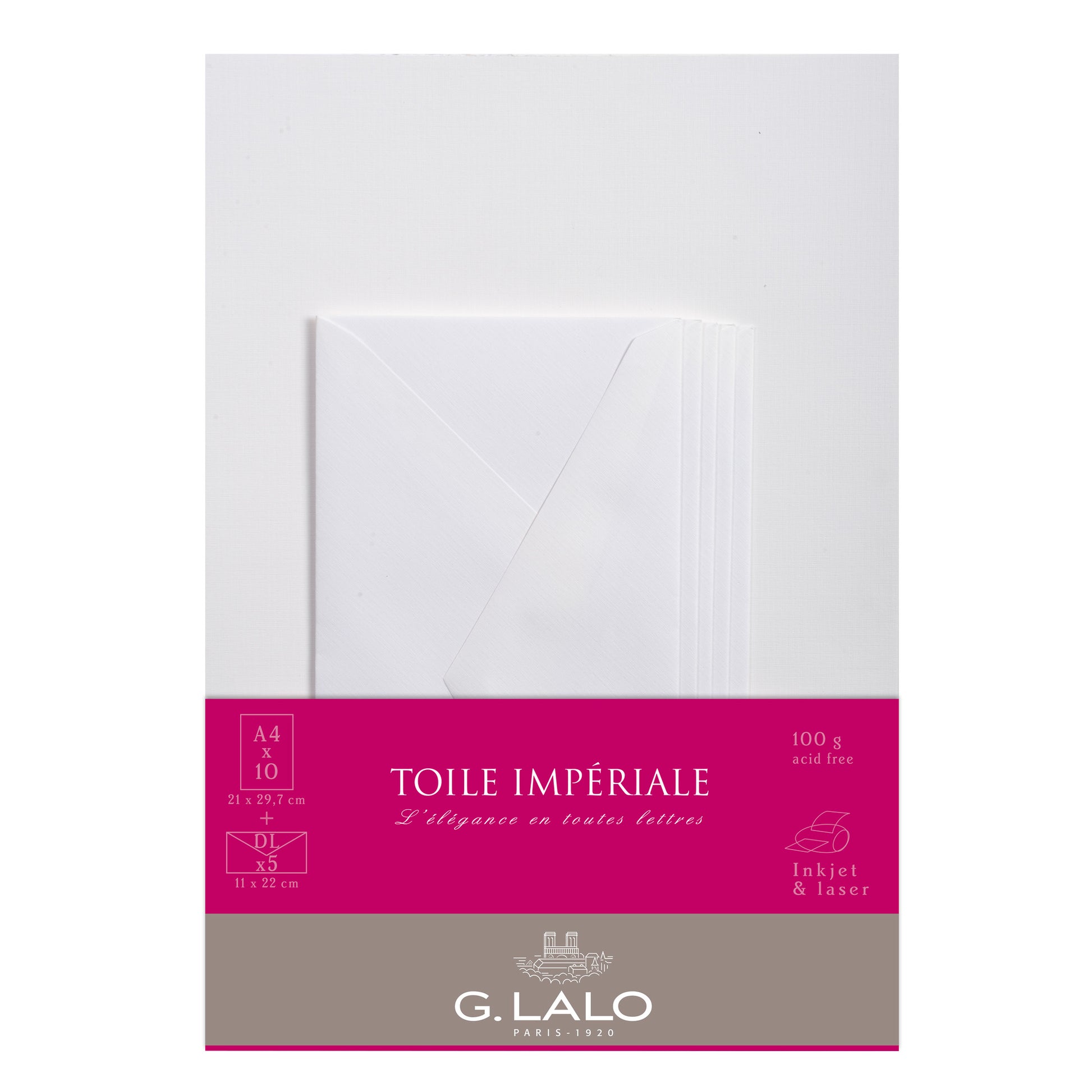 G. Lalo Toile Imperiale Correspondence Set A4