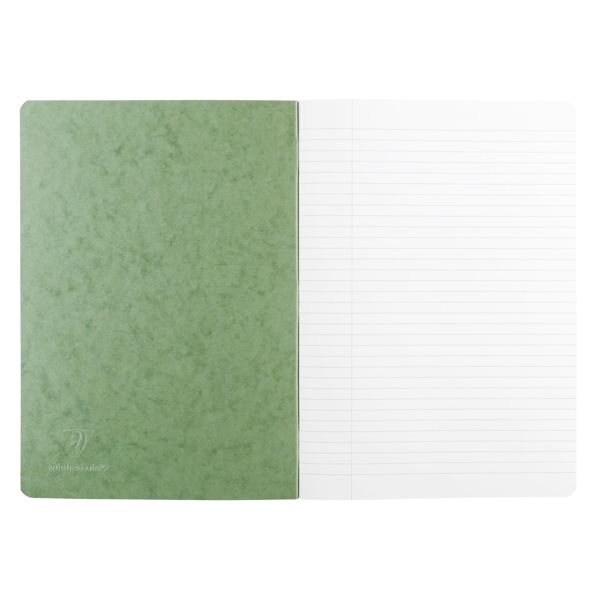 Clairefontaine Age Bag Essentials Duo Pack of 2 Stapled Notebooks A4 Lined Green