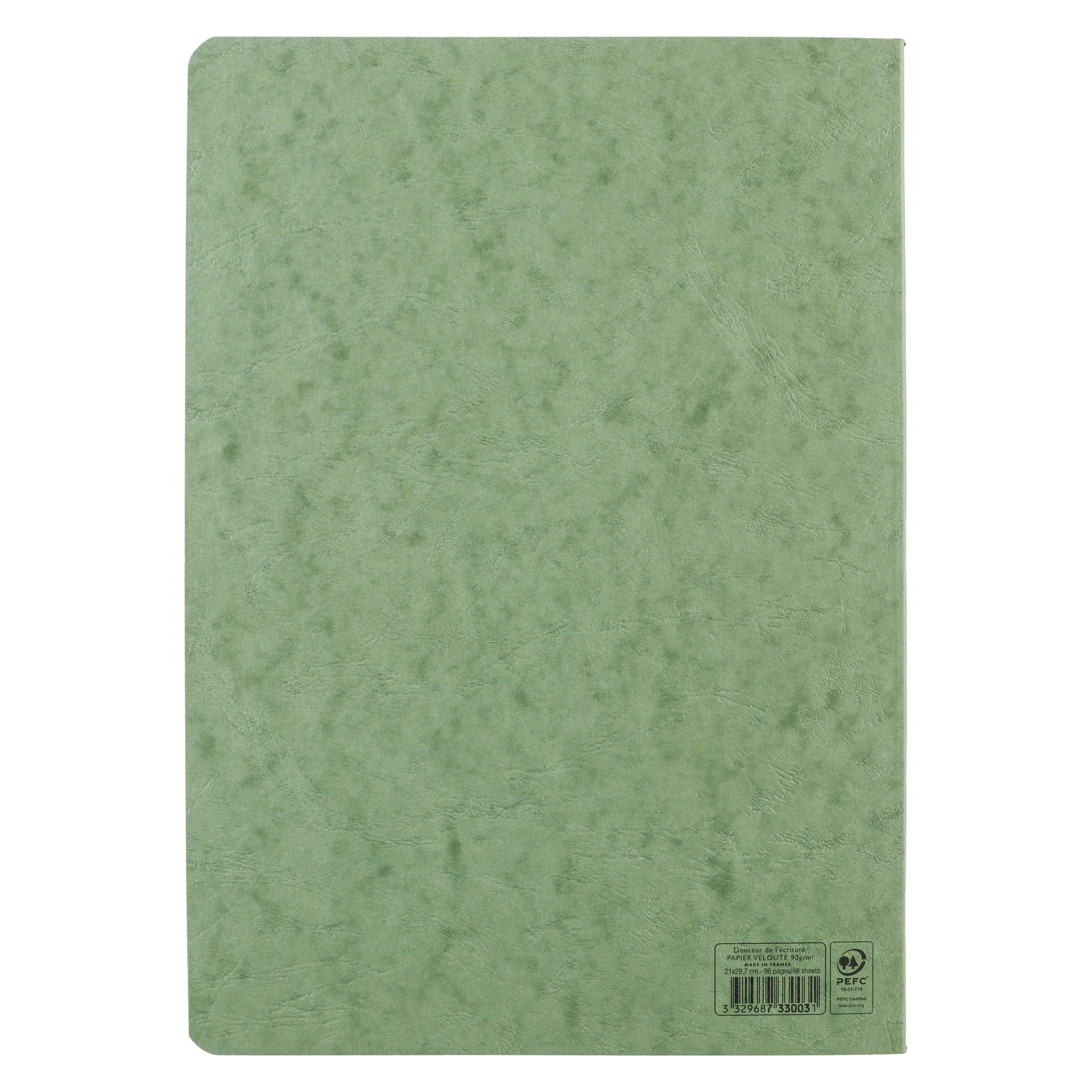 Clairefontaine Age Bag Essentials Duo Pack of 2 Stapled Notebooks A4 Lined Green