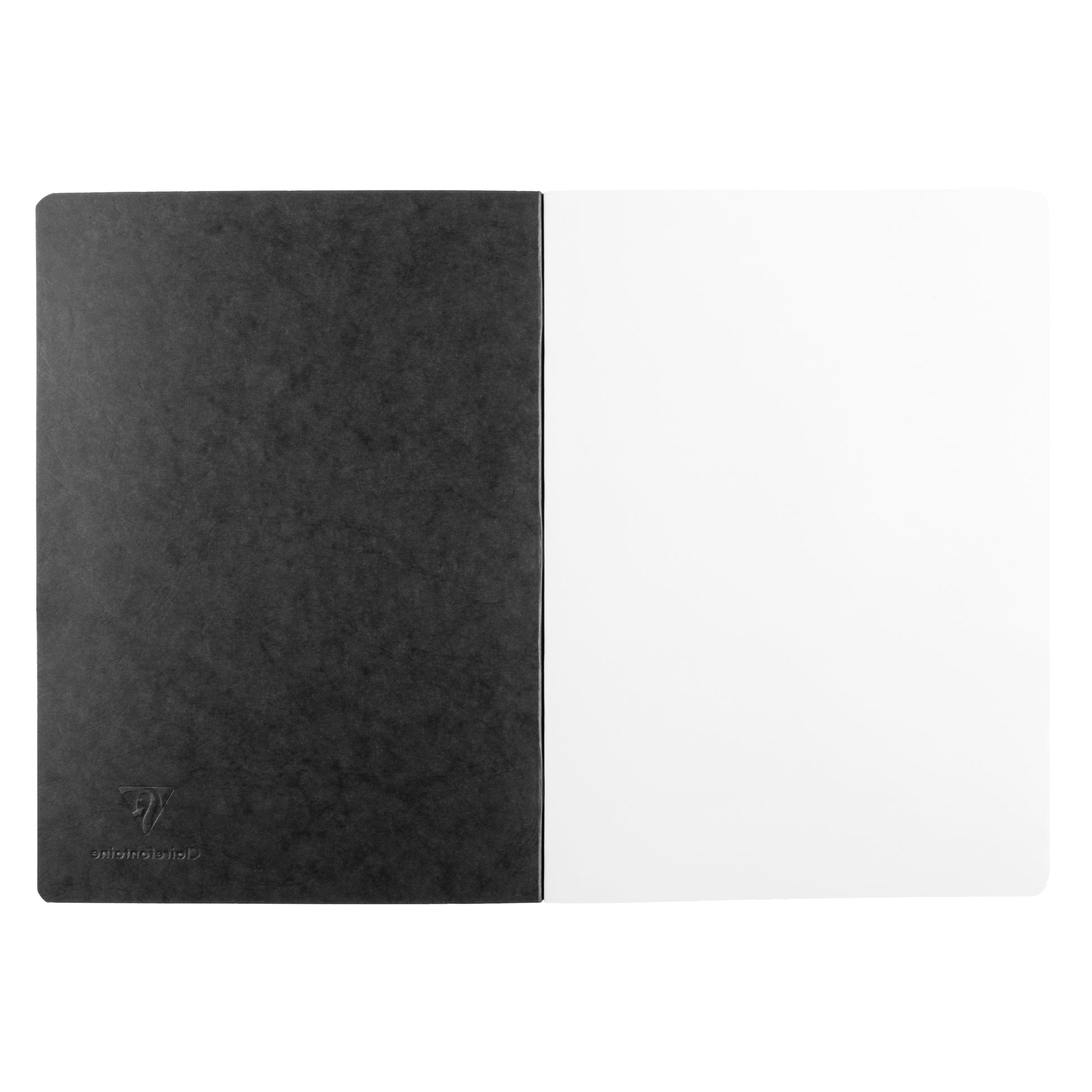 Clairefontaine Age Bag Essentials Duo Pack of 2 Stapled Notebooks A4 Blank Black