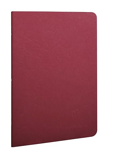 Clairefontaine Age Bag Essentials Stapled Notebook A5 Lined Red