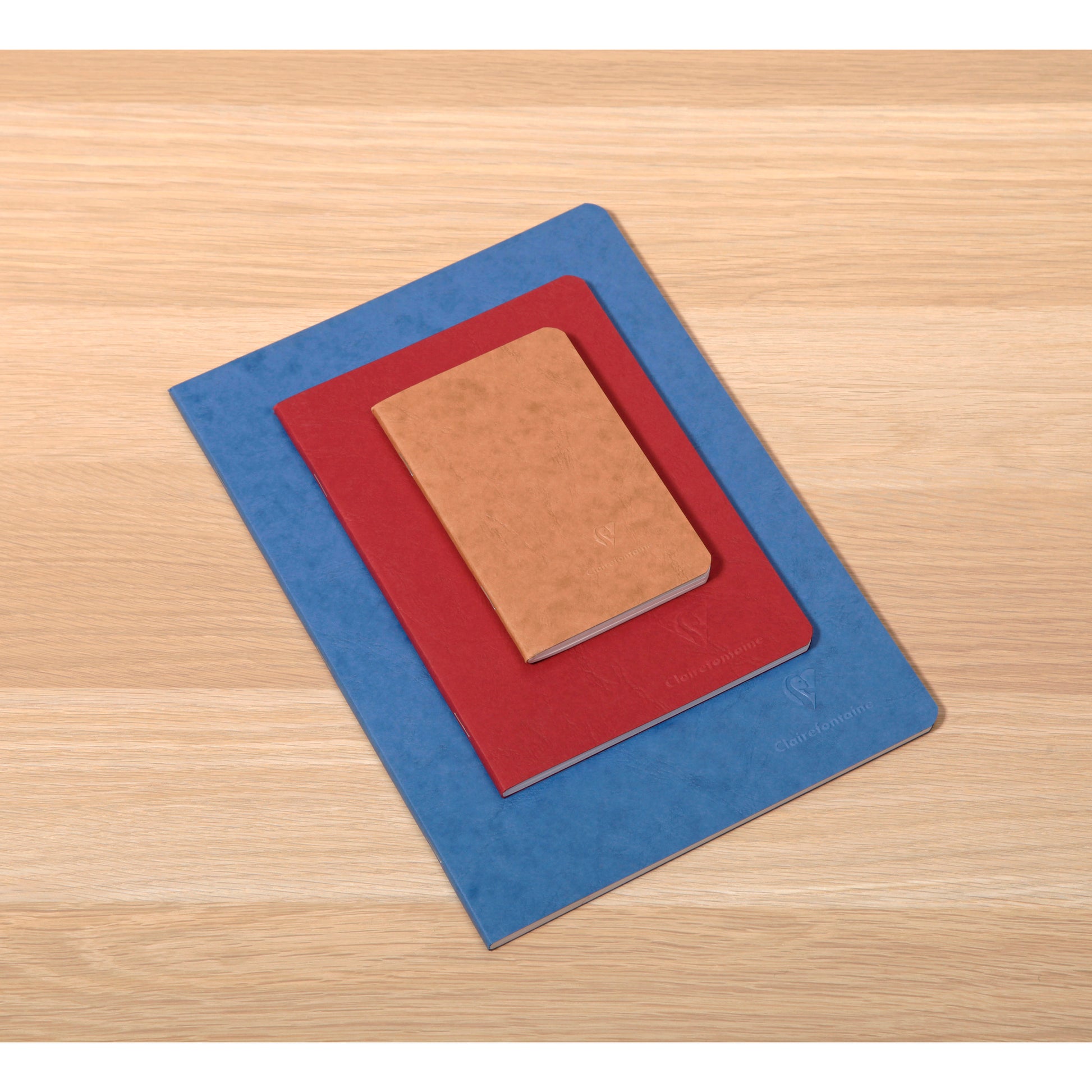 Clairefontaine Age Bag Essentials Stapled Notebook A5 Lined Red