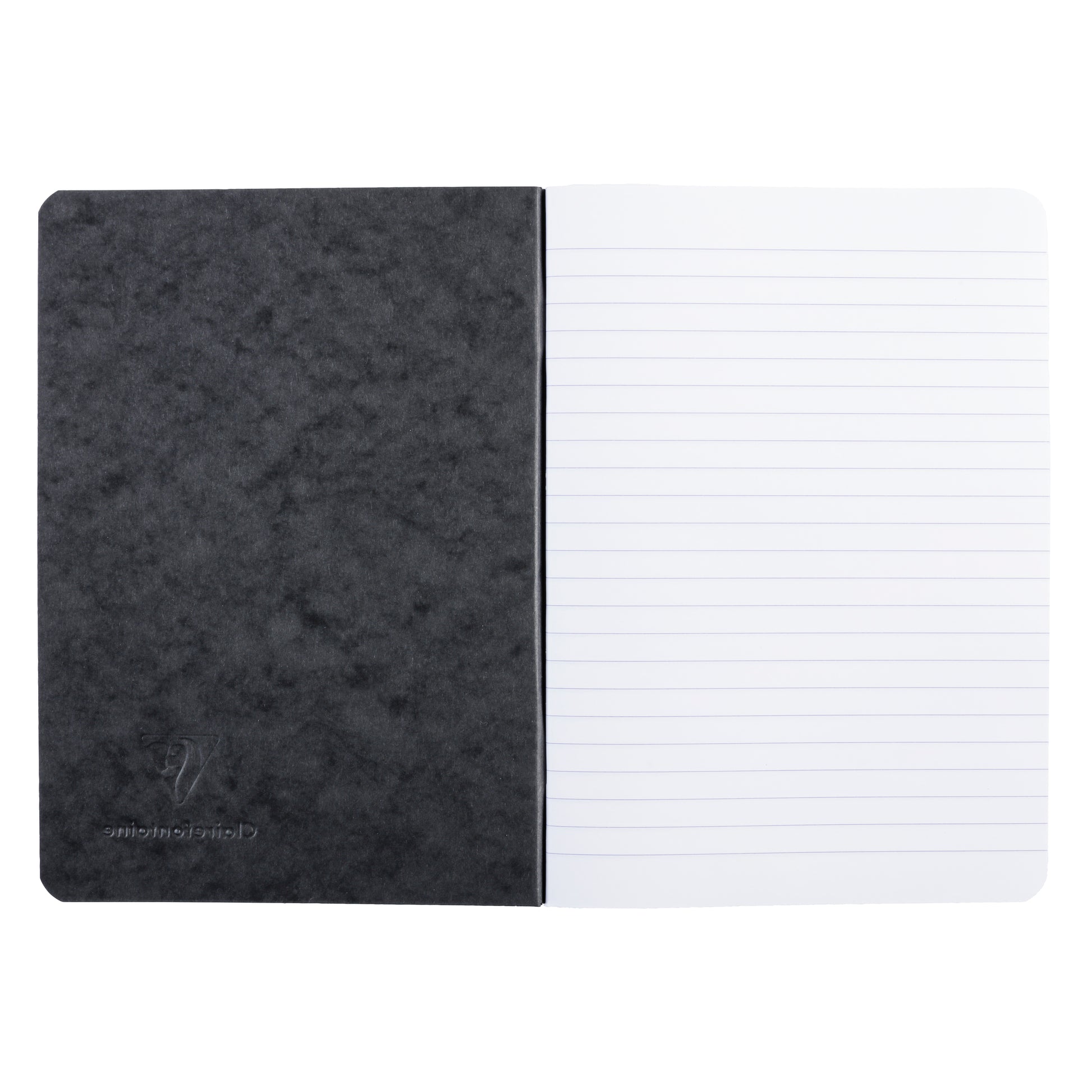Clairefontaine Age Bag Essentials Duo Pack of 2 Stapled Notebooks A5 Lined Black