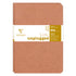 Clairefontaine Age Bag Essentials Duo Pack of 2 Stapled Notebooks A5 Lined Tobacco