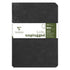 Clairefontaine Age Bag Essentials Duo Pack of 2 Stapled Notebooks A5 Blank Black