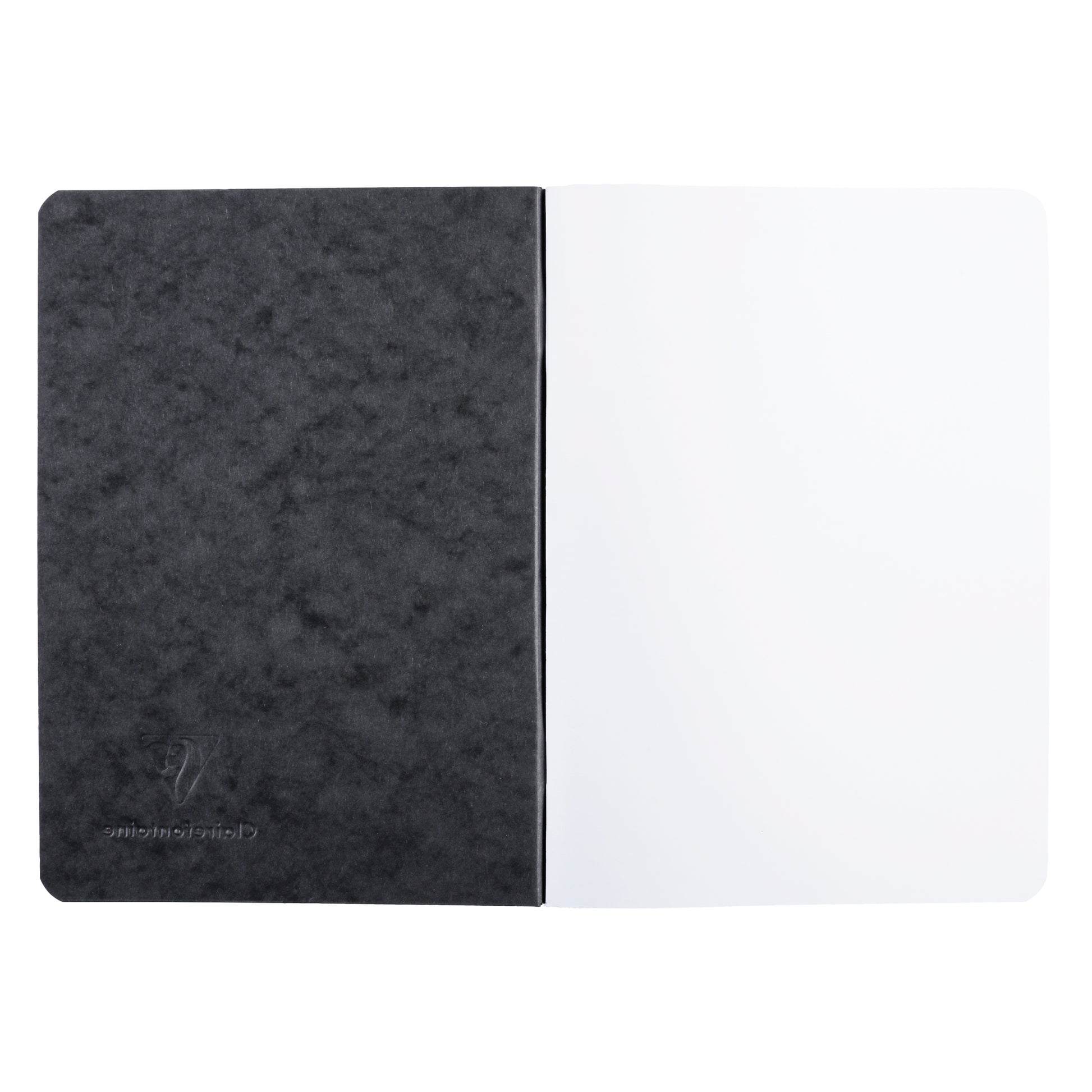 Clairefontaine Age Bag Essentials Duo Pack of 2 Stapled Notebooks A5 Blank Black