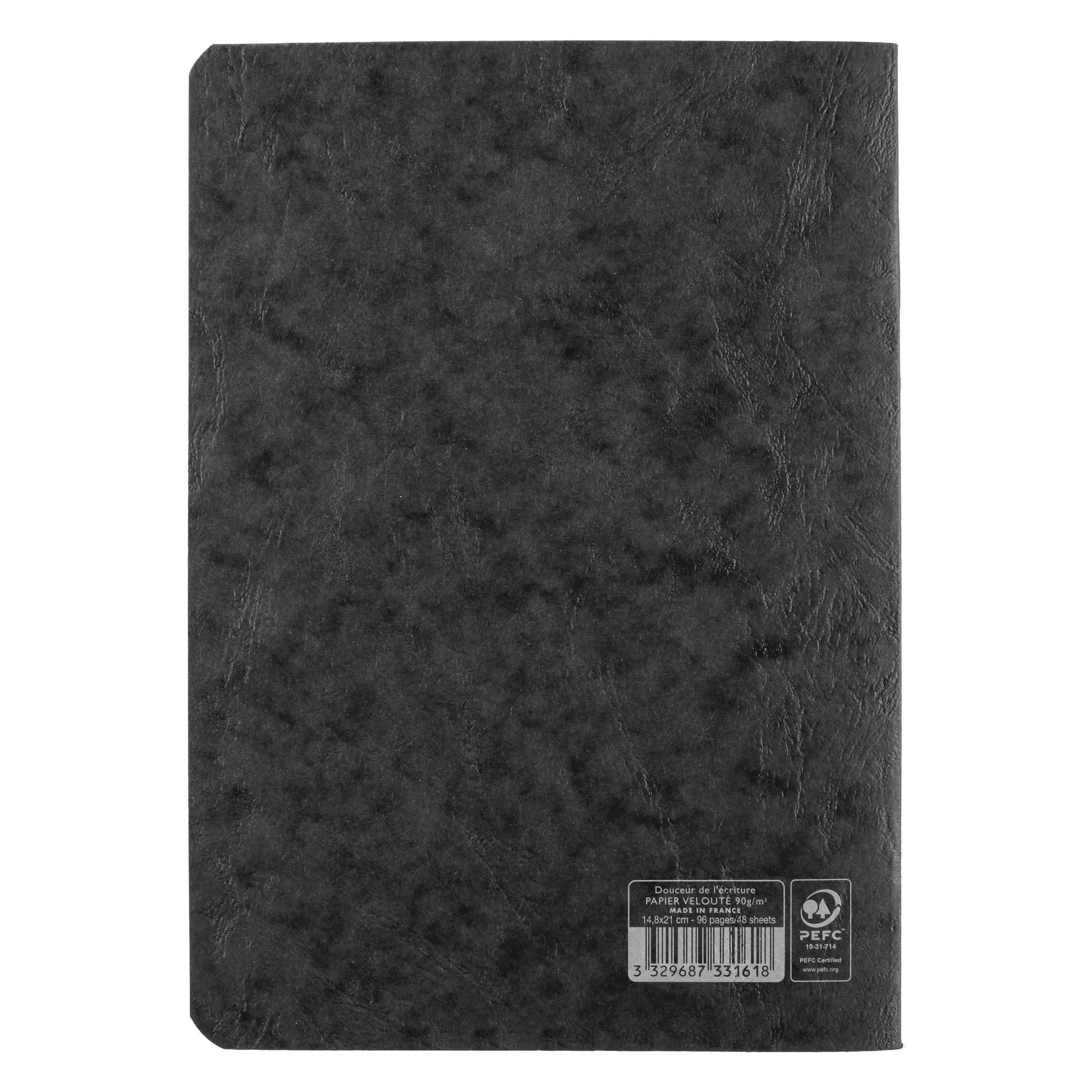 Clairefontaine Age Bag Essentials Duo Pack of 2 Stapled Notebooks A5 Blank Black