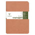 Clairefontaine Age Bag Essentials Duo Pack of 2 Stapled Notebooks A5 Blank Tobacco