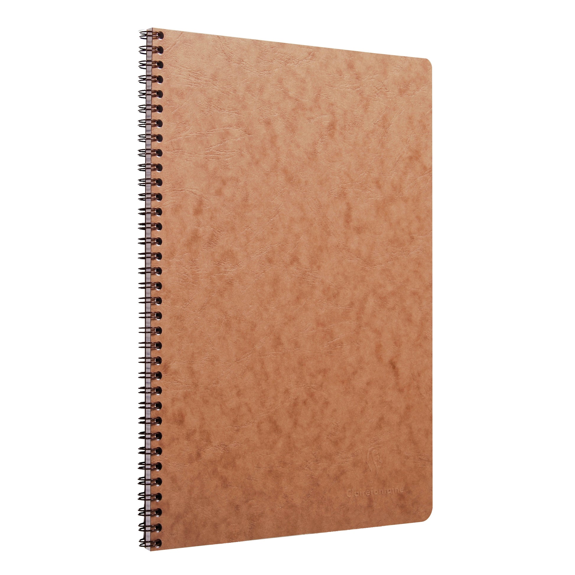 Clairefontaine Age Bag Essentials Wirebound Notebook A4 Lined Tobacco