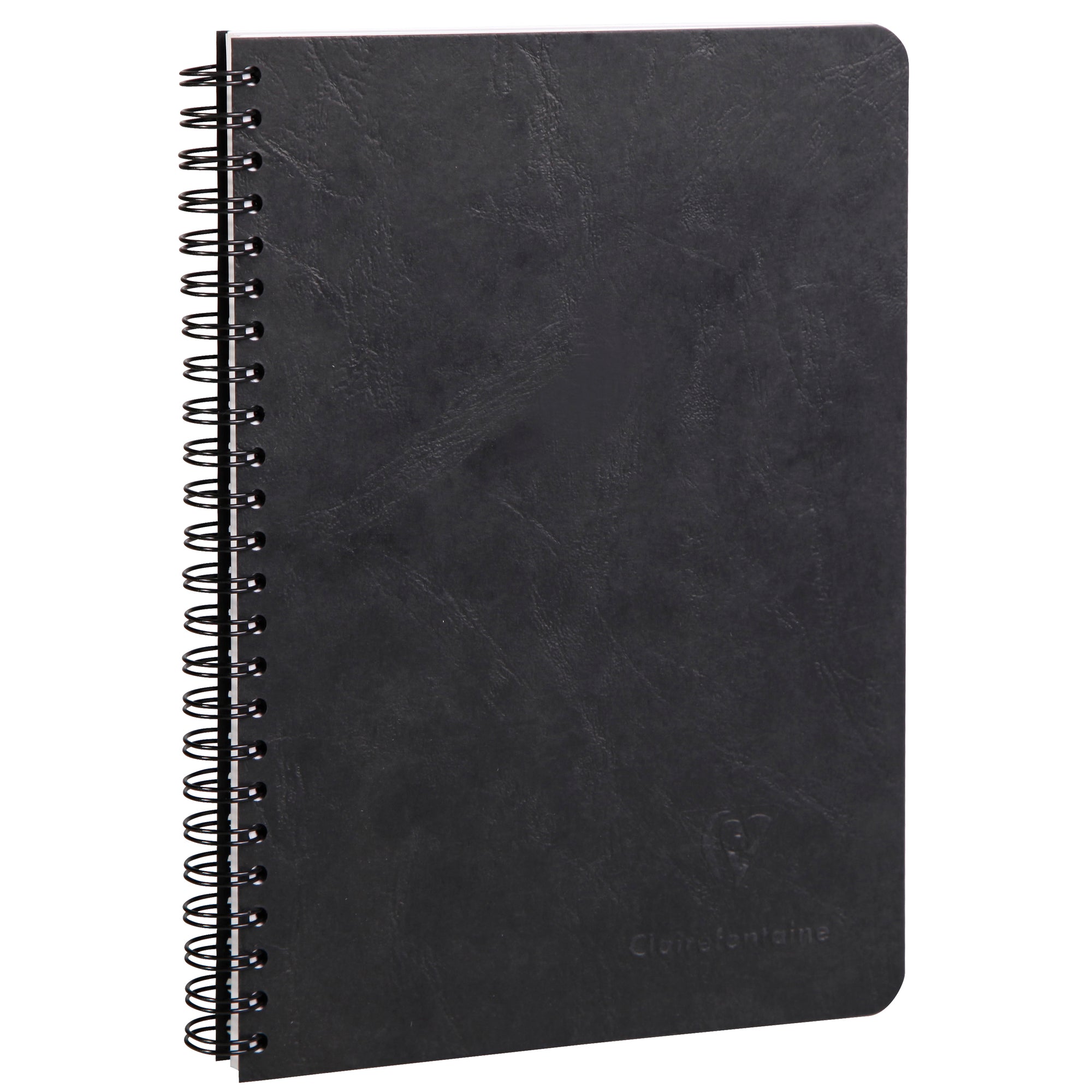 Clairefontaine Age Bag Essentials Wirebound Notebook A5 Lined Black