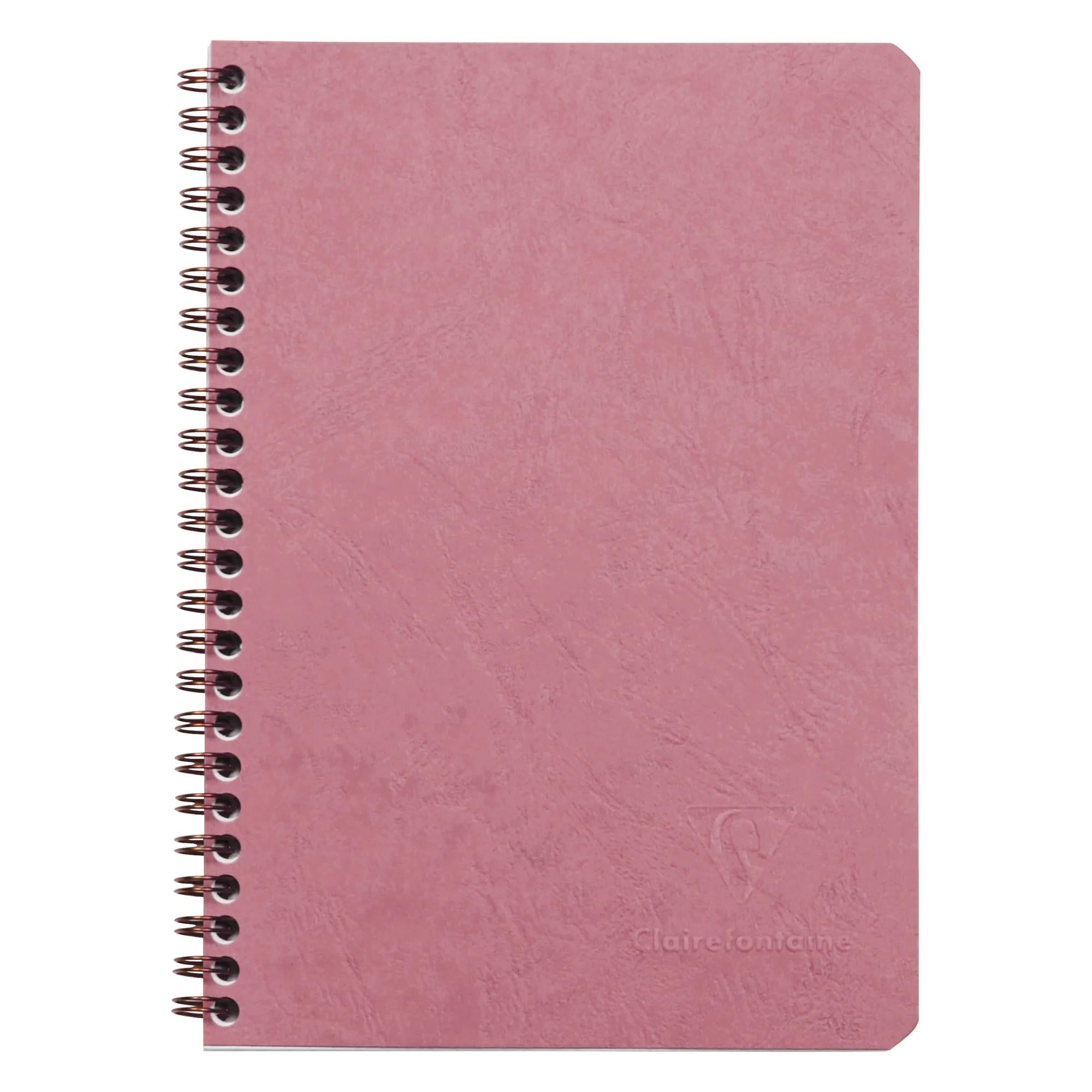 Clairefontaine Age Bag Essentials Wirebound Notebook A5 Lined Antique Rose