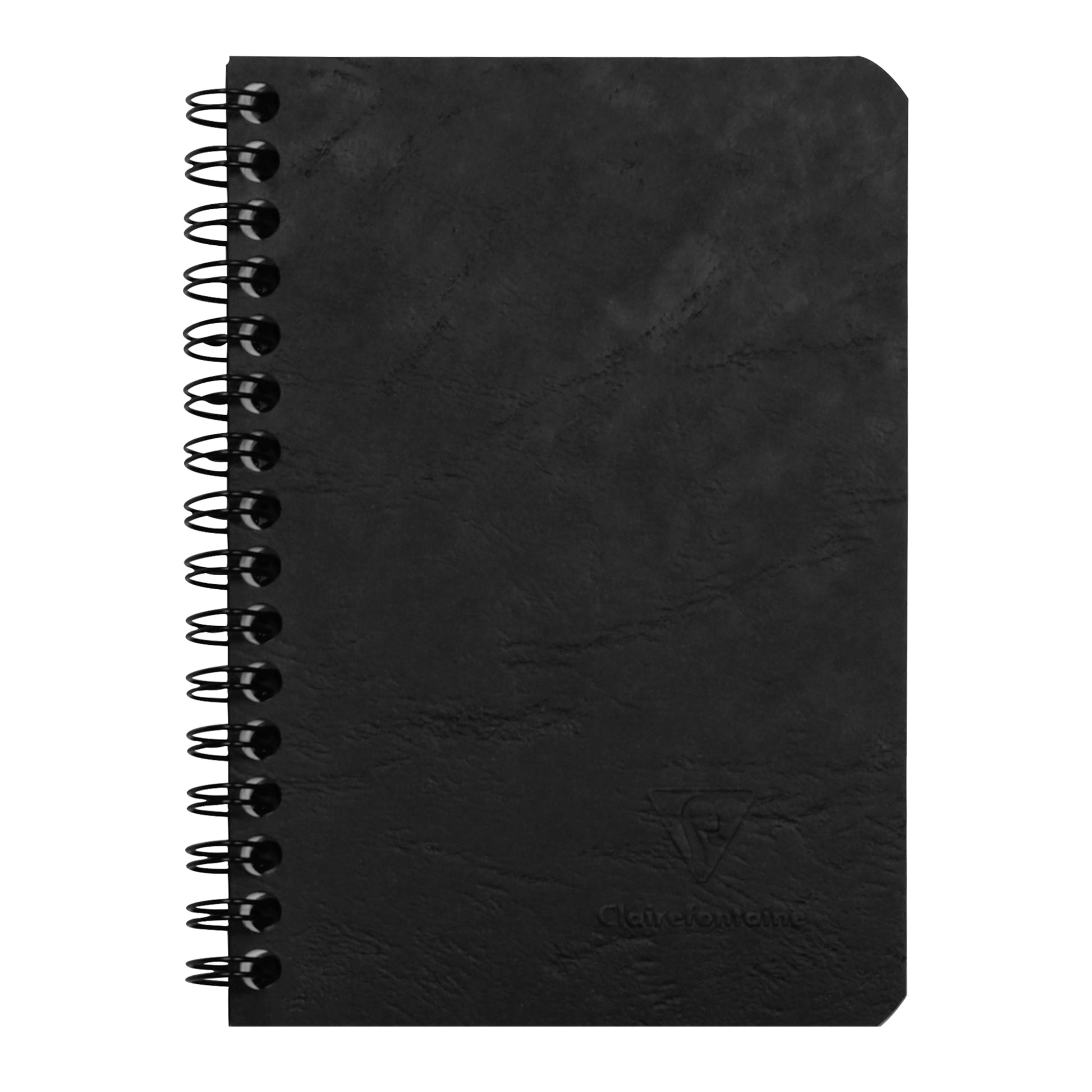 Clairefontaine Age Bag Essentials Wirebound Notebook Pocket Lined Black