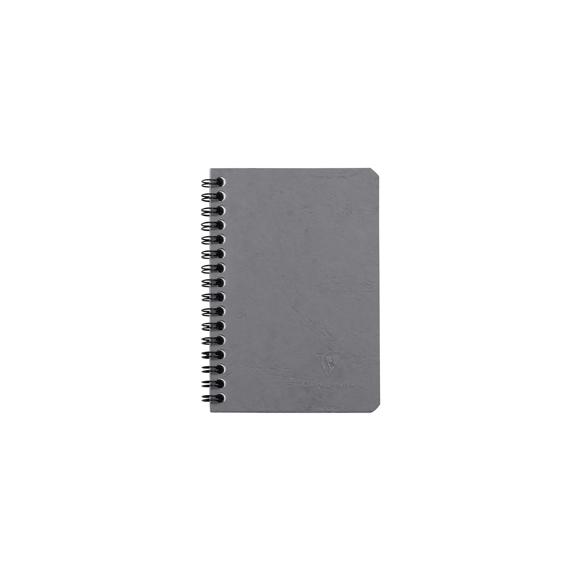 Clairefontaine Age Bag Essentials Wirebound Notebook Pocket Lined Grey