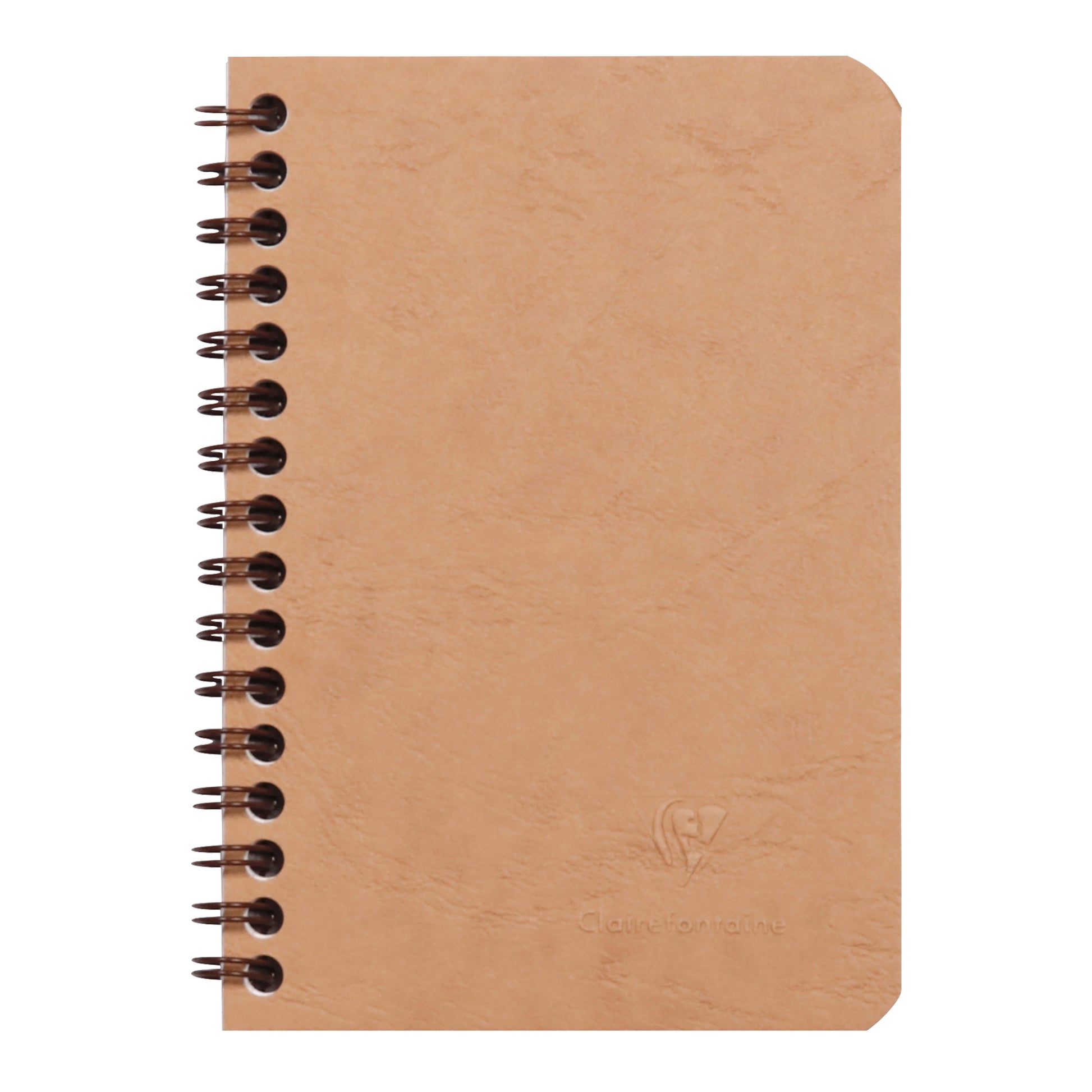 Clairefontaine Age Bag Essentials Wirebound Notebook Pocket Lined Tobacco