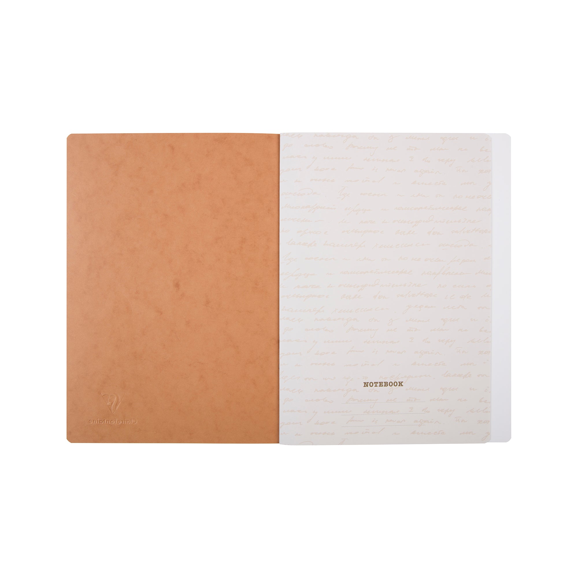 Clairefontaine Age Bag Essentials Clothbound Notebook A4 Blank Tobacco