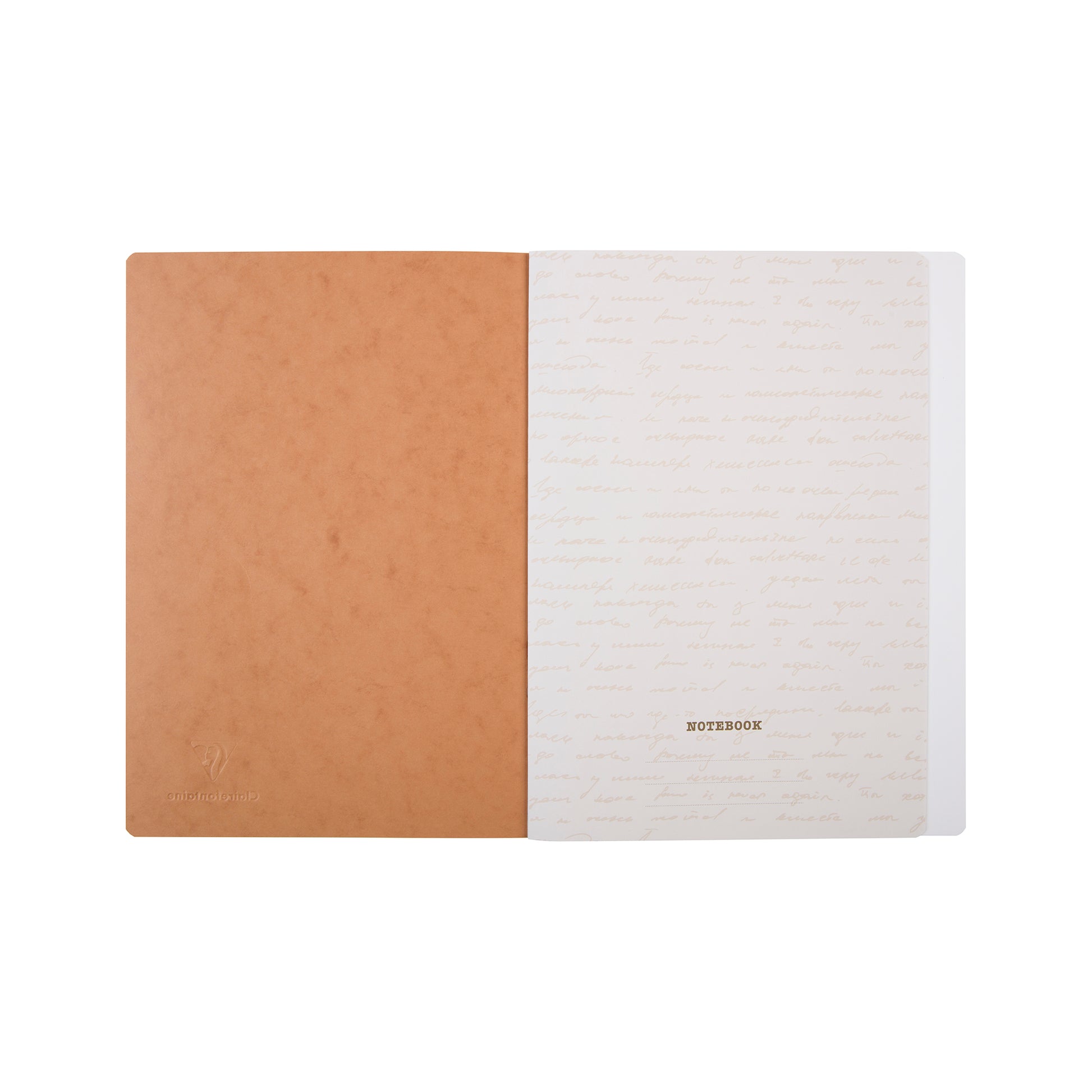 Clairefontaine Age Bag Essentials Clothbound Notebook A4 Blank Tobacco