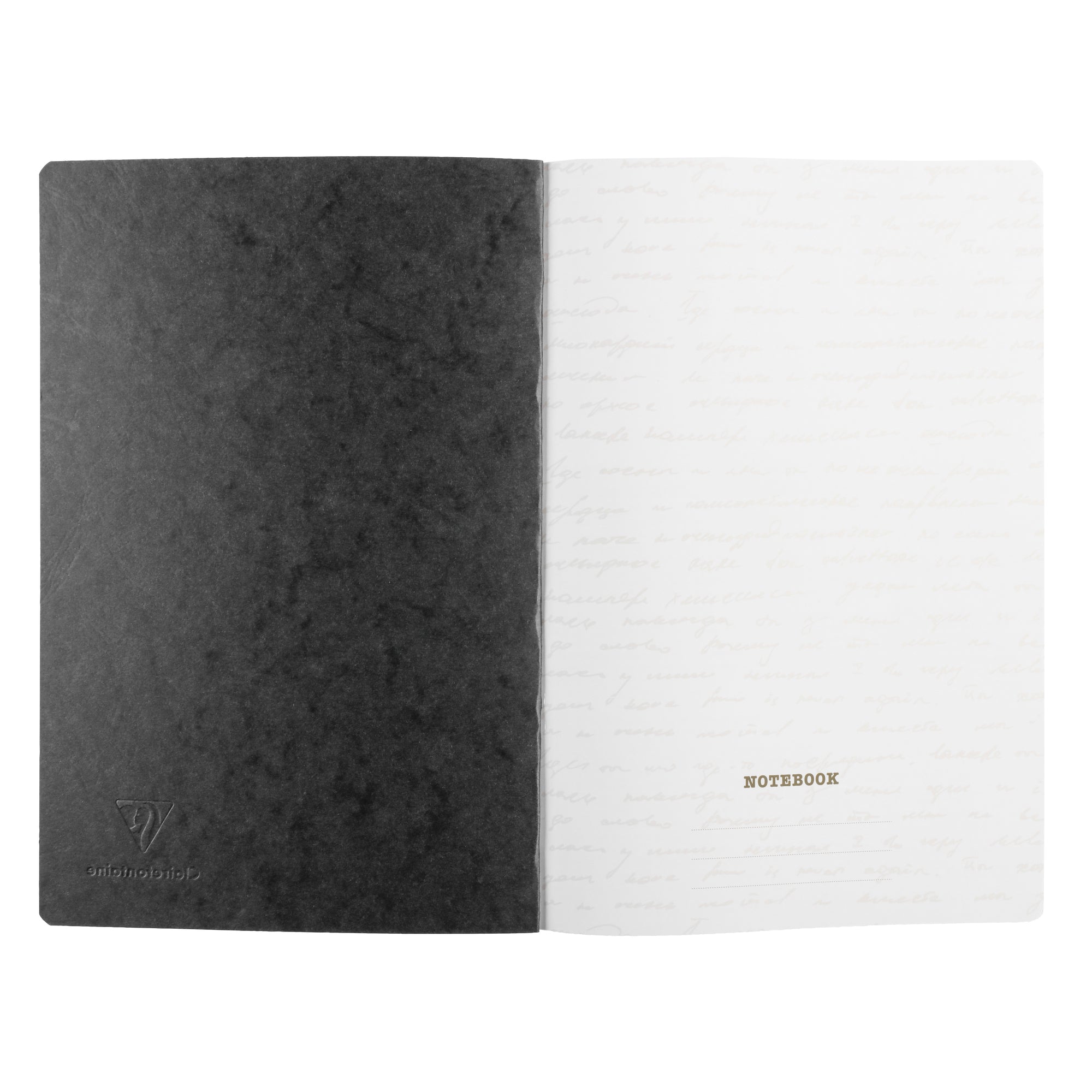 Clairefontaine Age Bag Essentials Clothbound Notebook A4 Lined Black