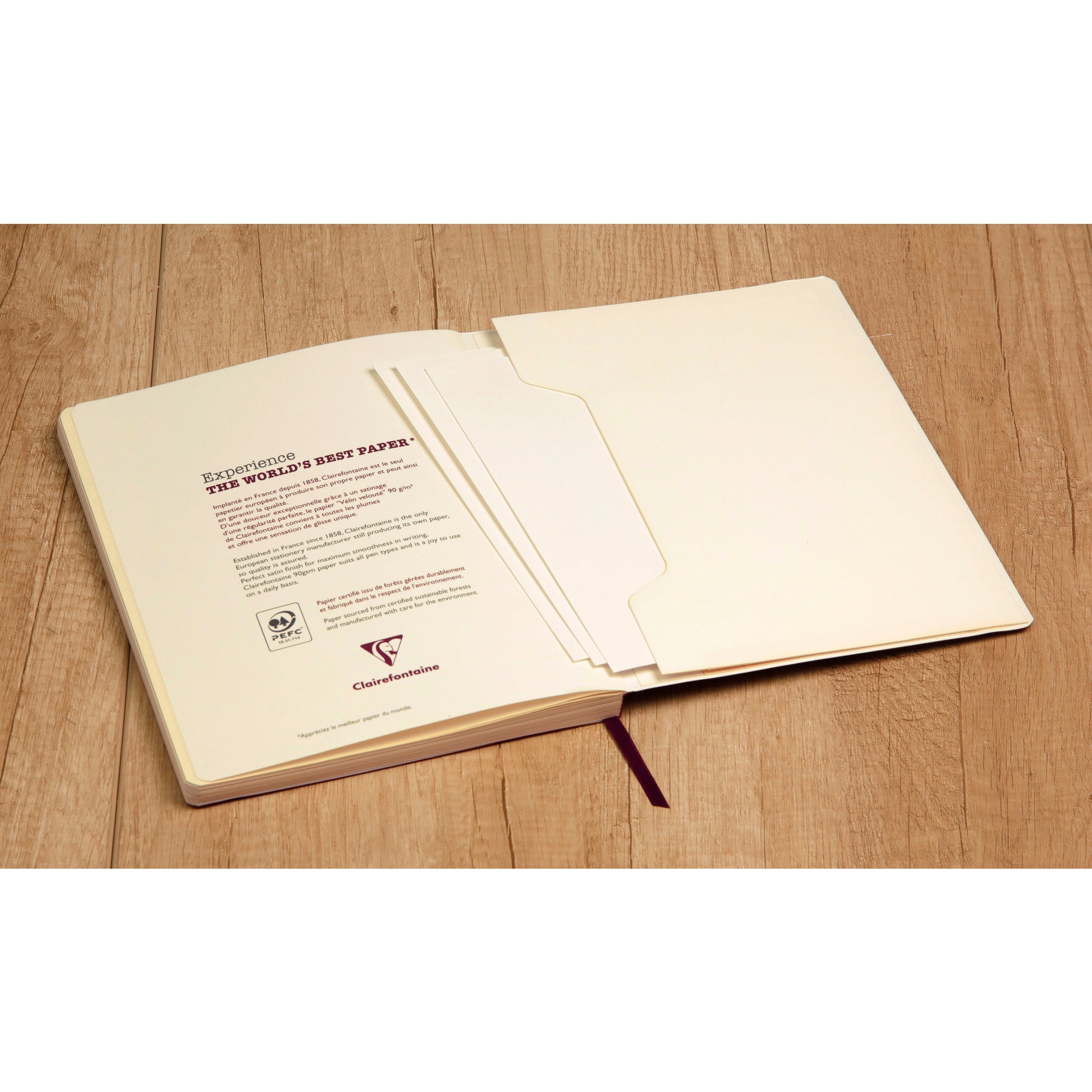 Clairefontaine Age Bag Essentials Threadbound Notebook A5 Grid Blue