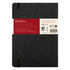 Clairefontaine Age Bag Essentials Threadbound Notebook A5 Lined Black