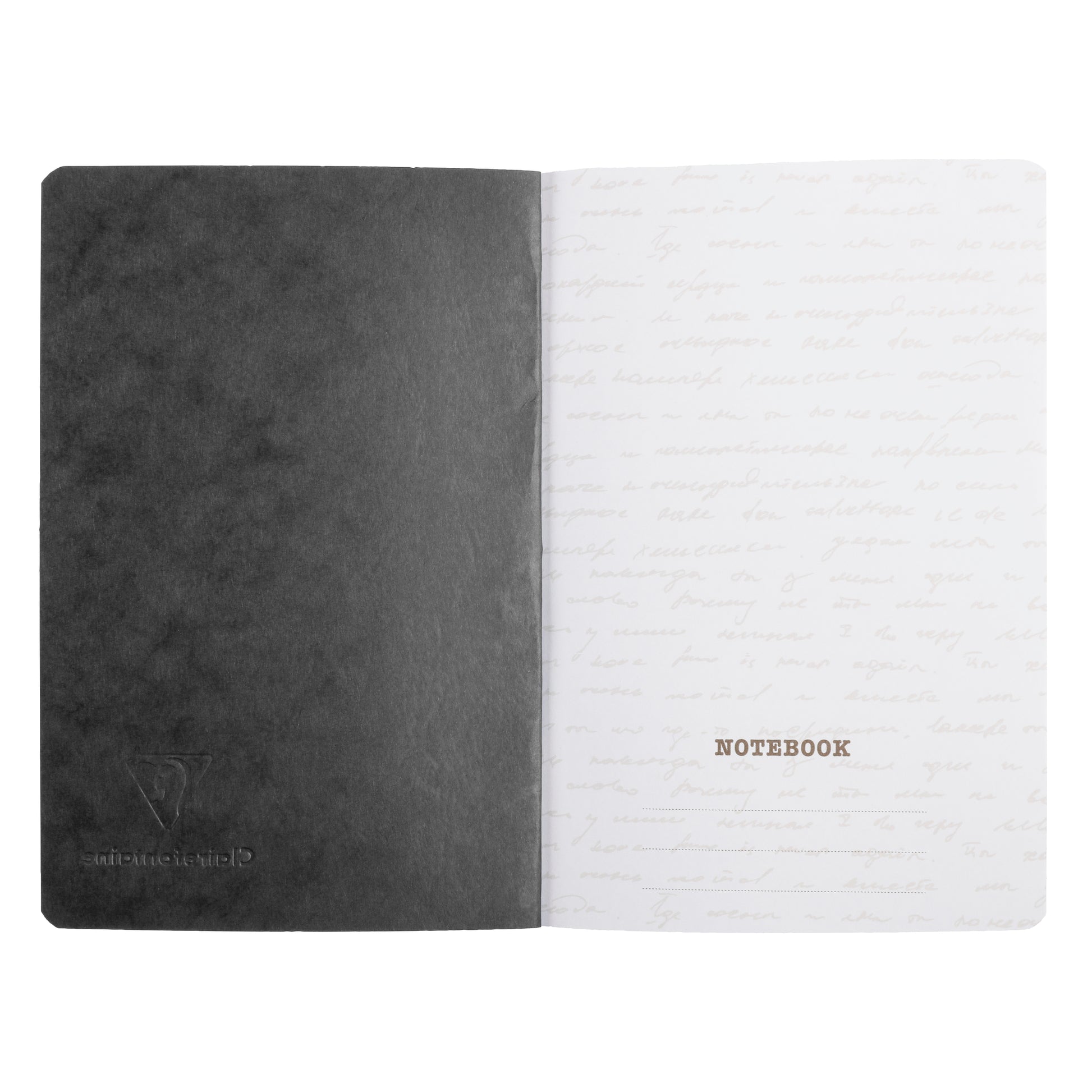 Clairefontaine Age Bag Essentials Clothbound Notebook A5 Blank Black