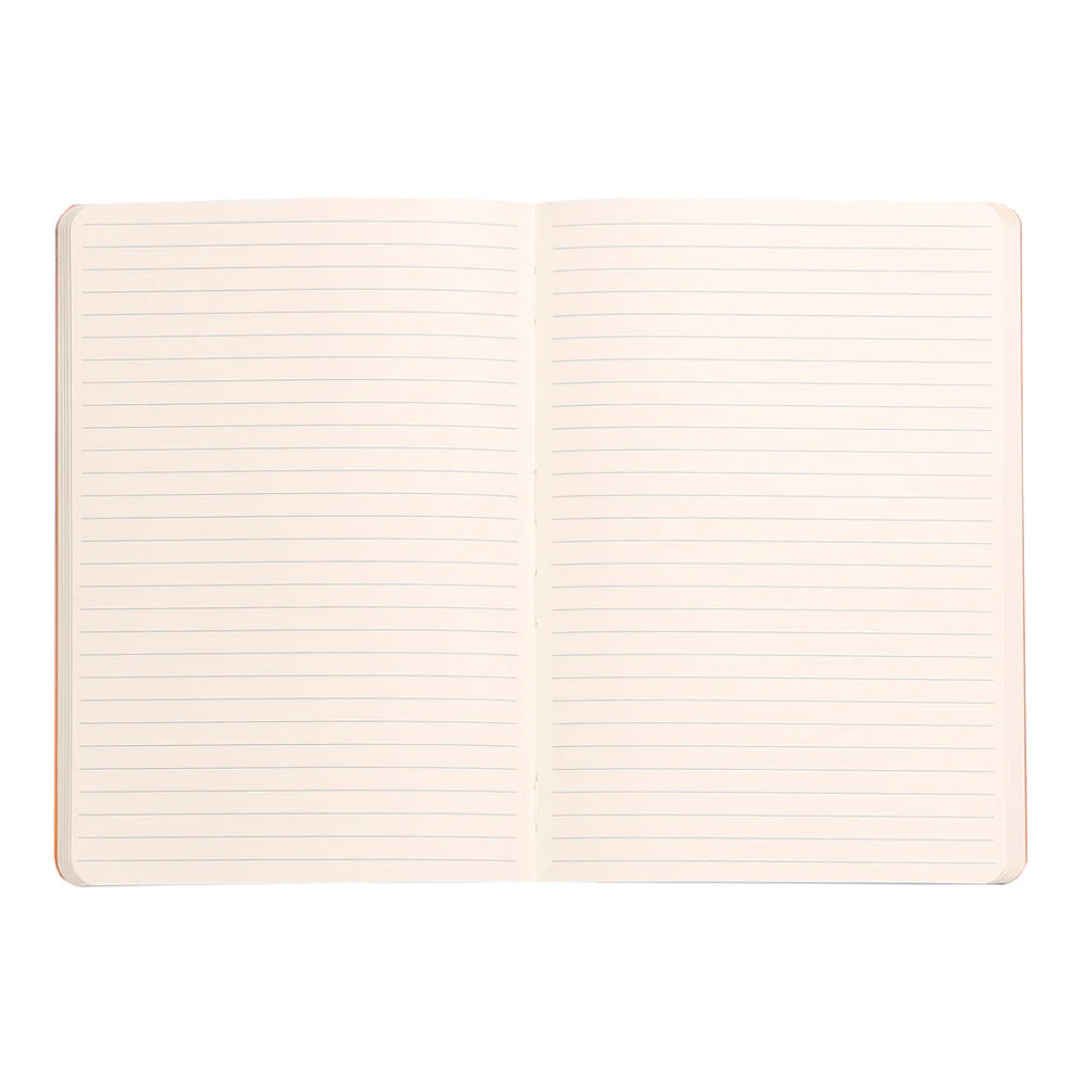 Rhodiarama Classic Softcover Notebook A5 Lined Nacarat