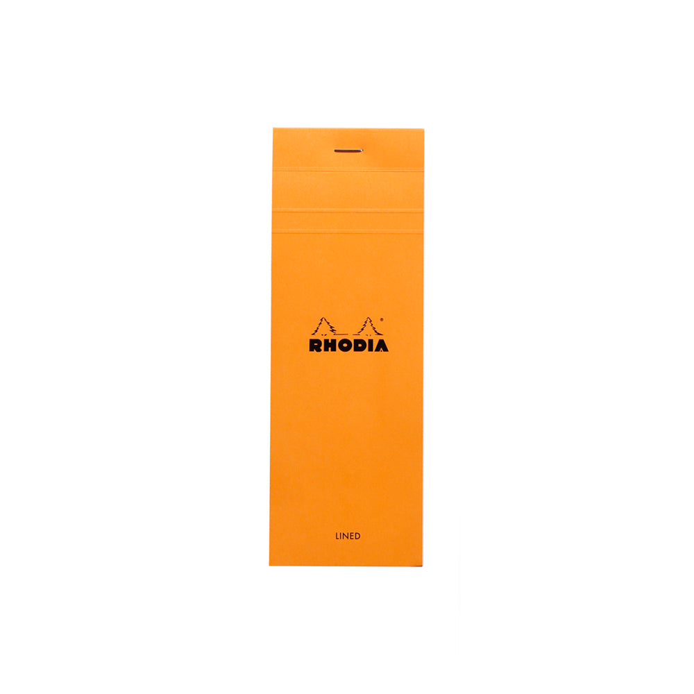 Rhodia No. 8 Top Stapled List Notepad Lined Orange