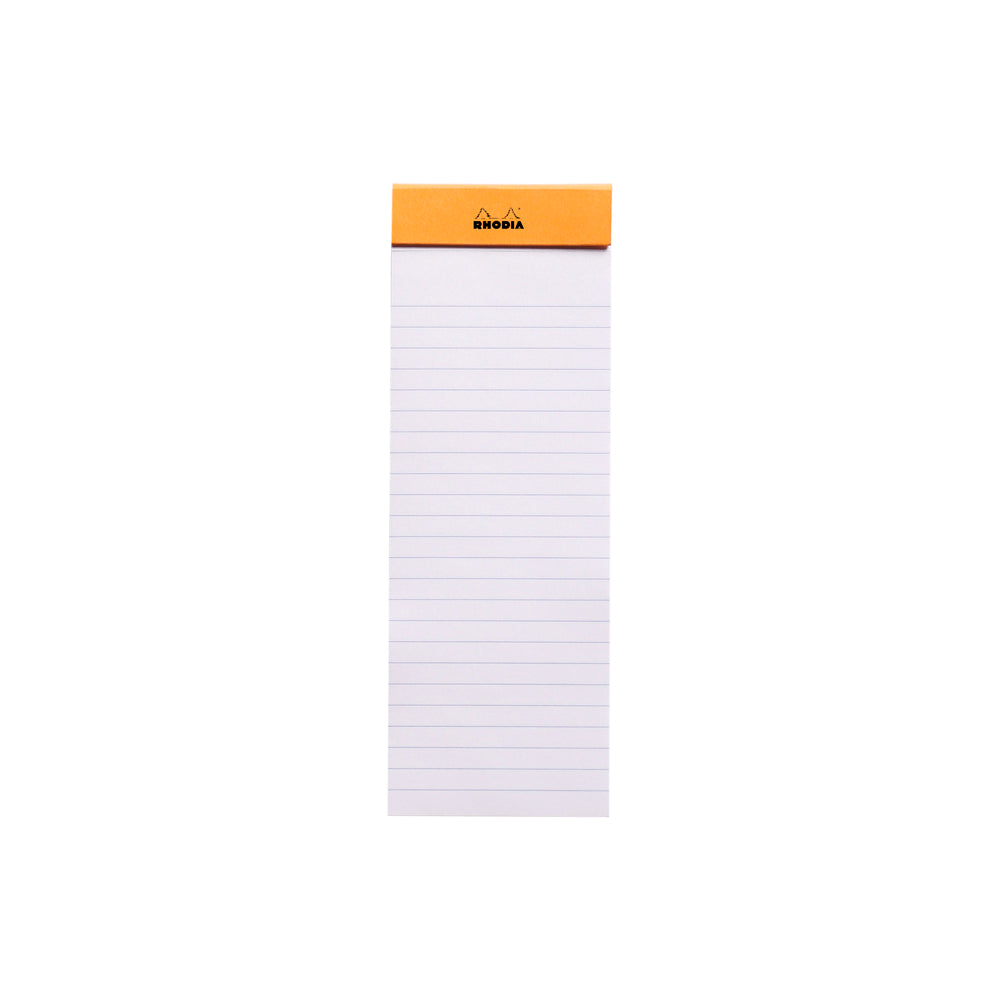 Rhodia No. 8 Top Stapled List Notepad Lined Orange