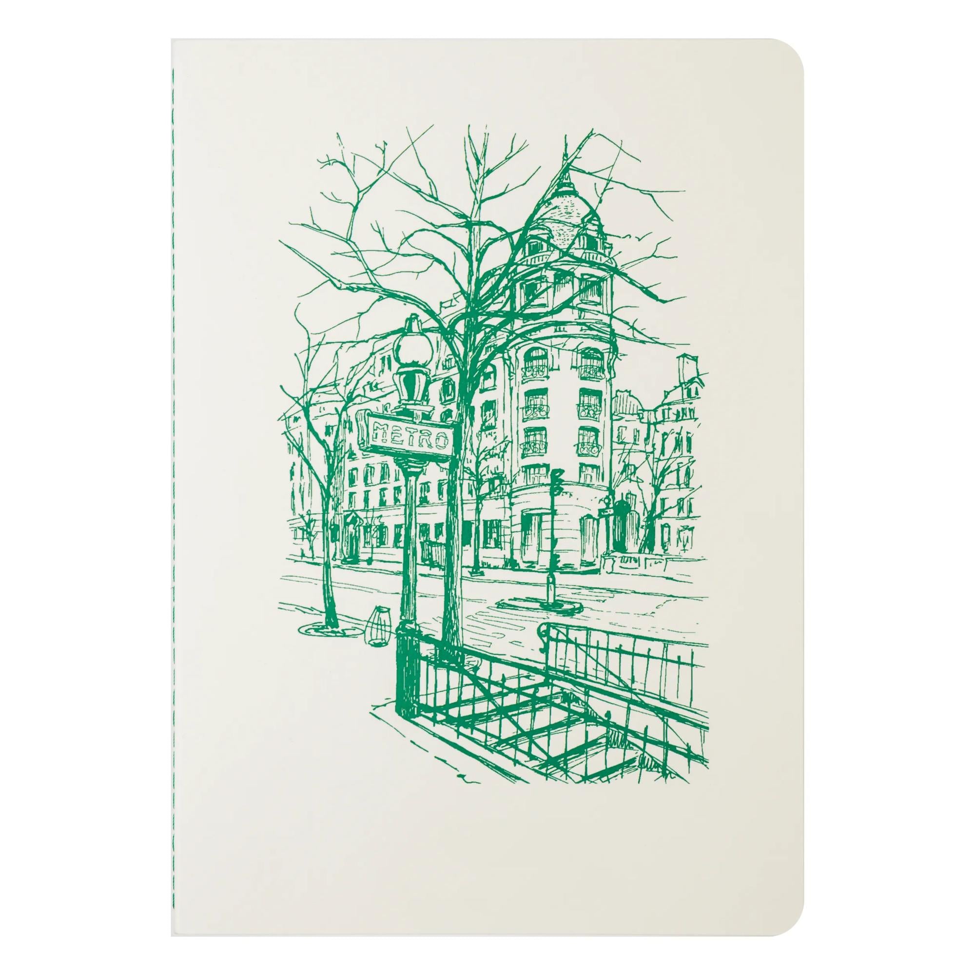Jacques Herbin The Colours of Paris Softcover Notebook A5 Lined Metropolitain