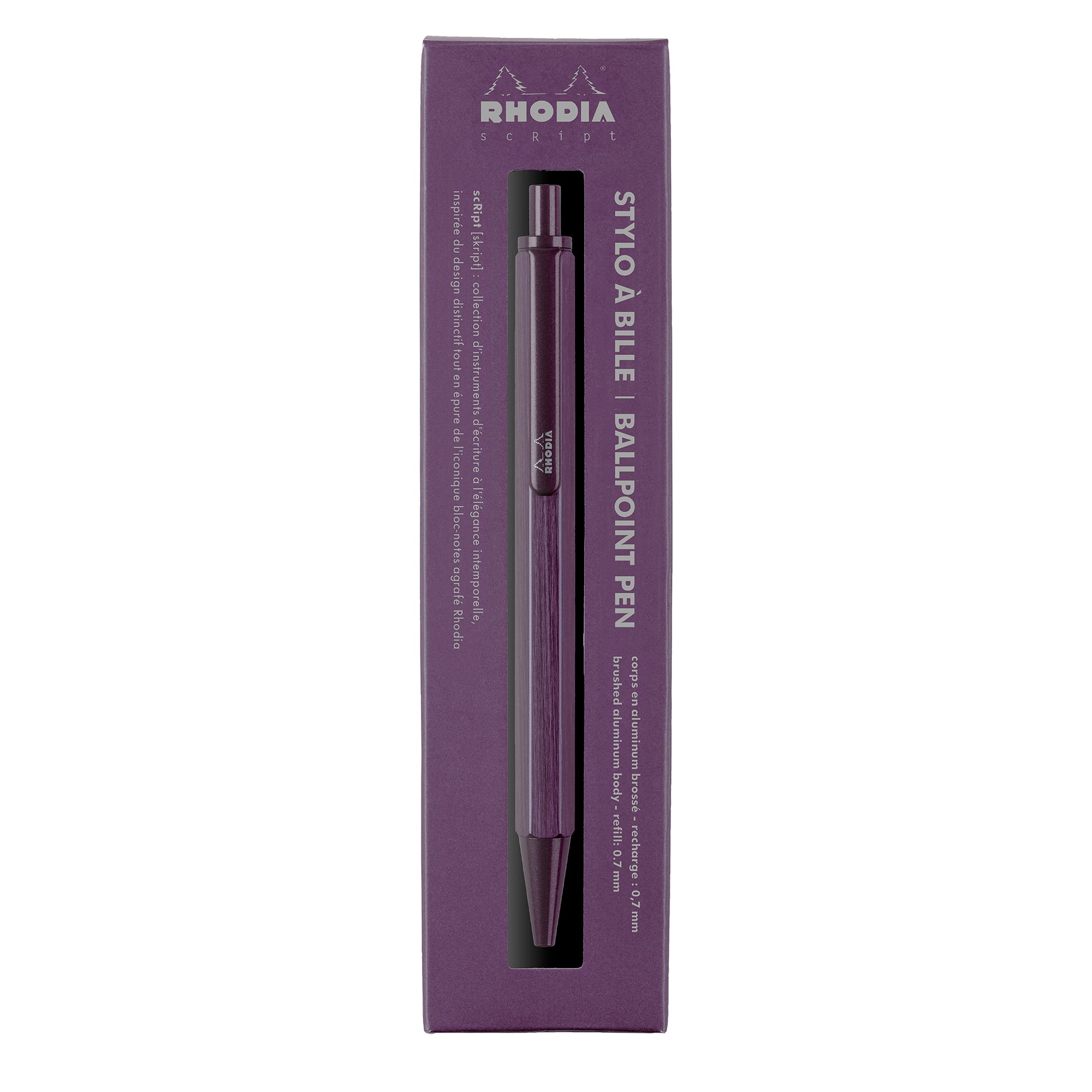 Rhodia scRipt Ballpoint Pen Eggplant