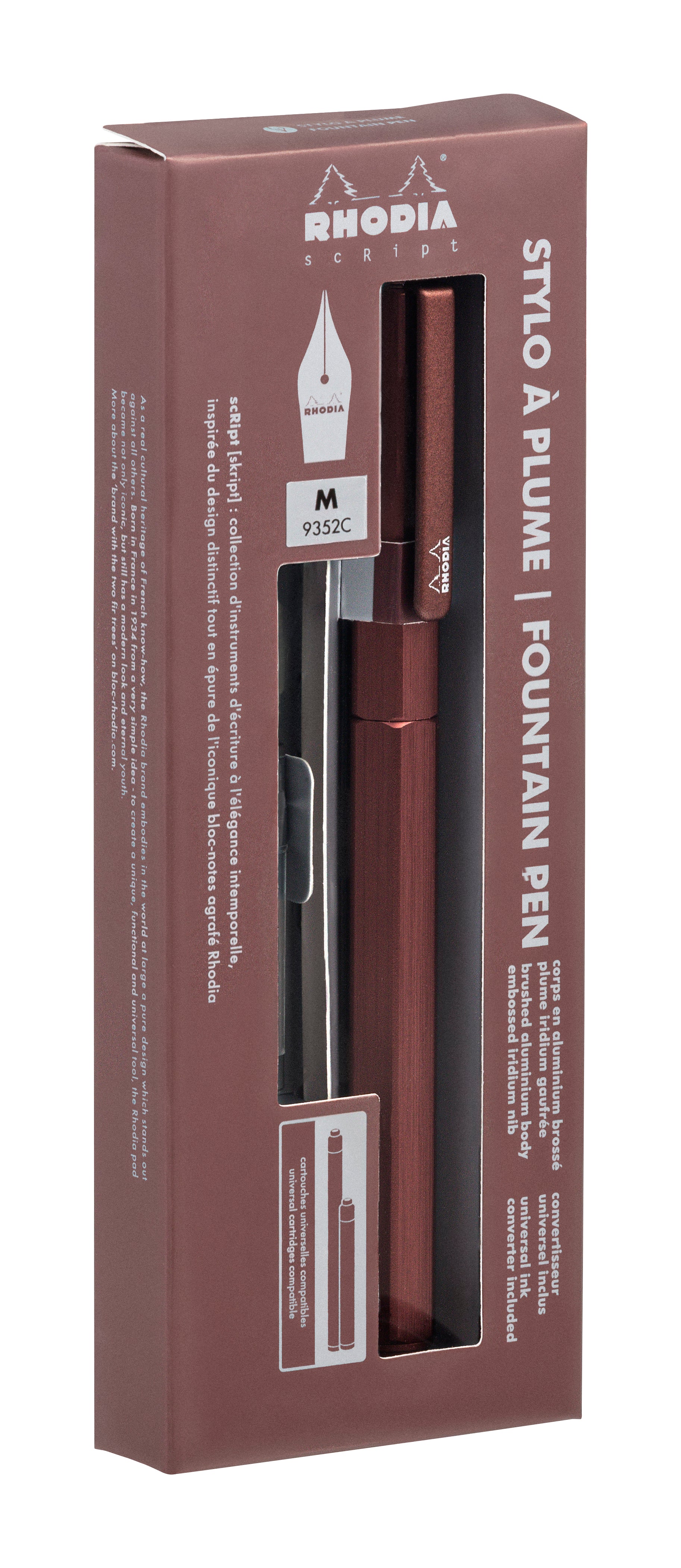 Rhodia scRipt Fountain Pen Medium Nib Brown