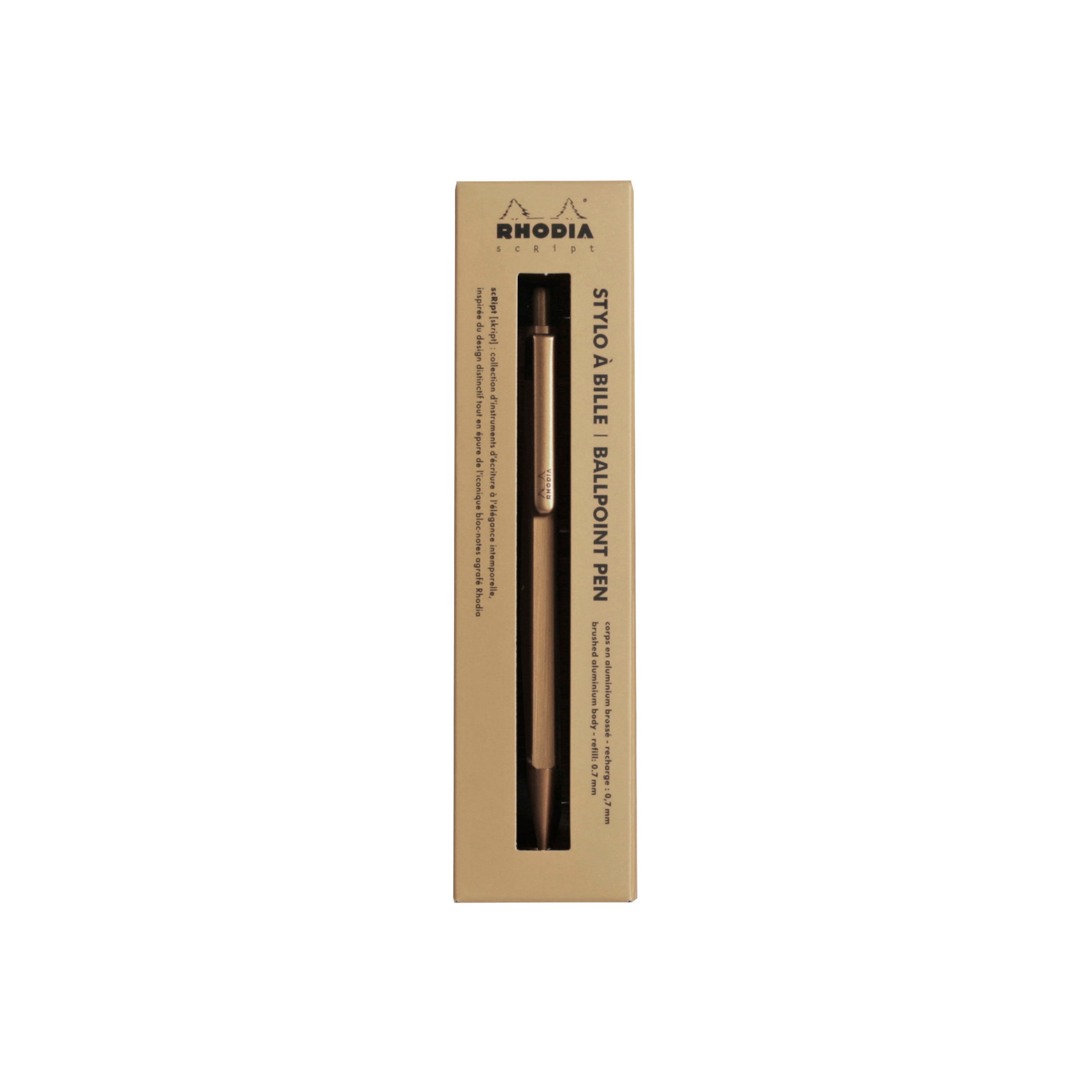 Rhodia scRipt Ballpoint Pen Gold