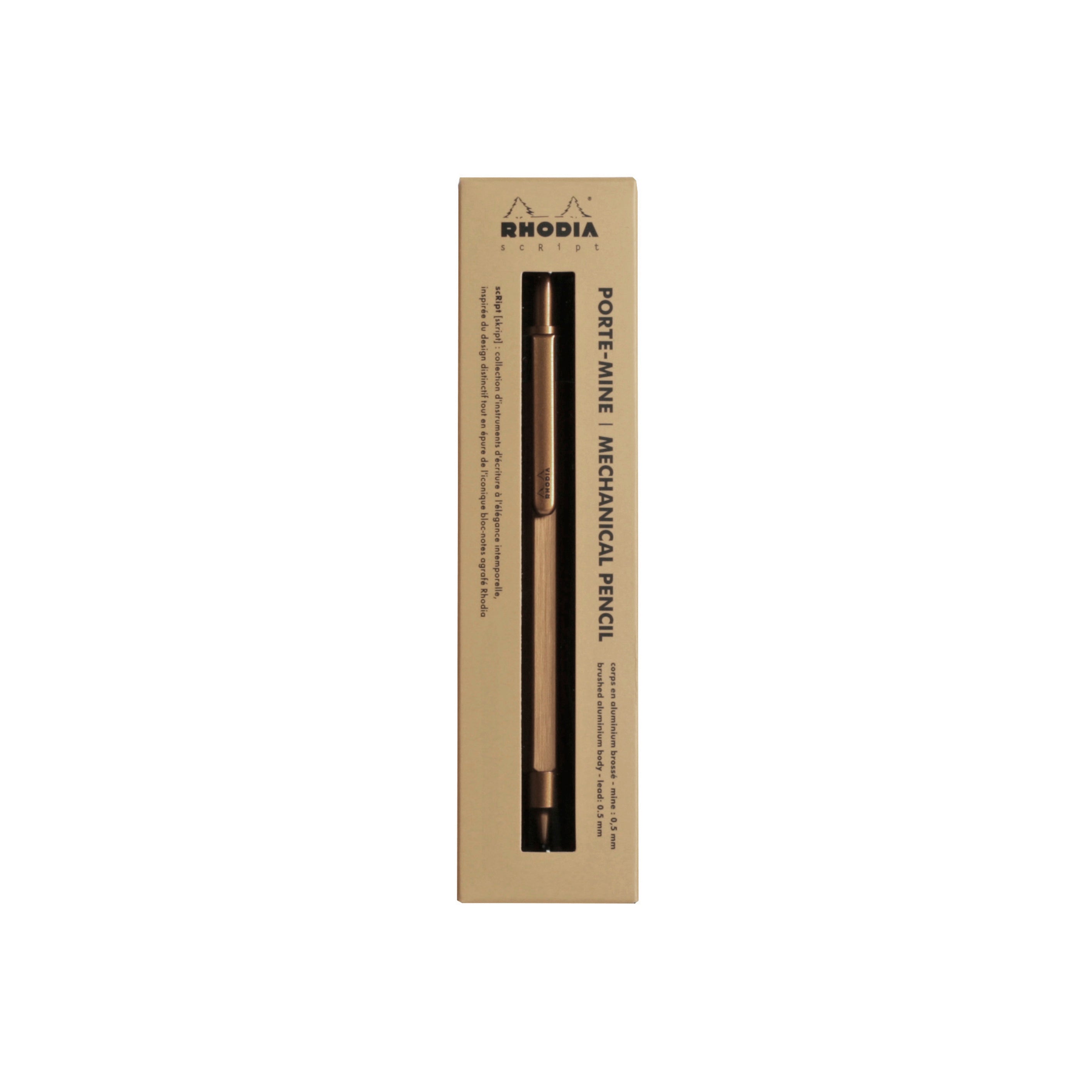 Rhodia scRipt Mechanical Pencil Gold
