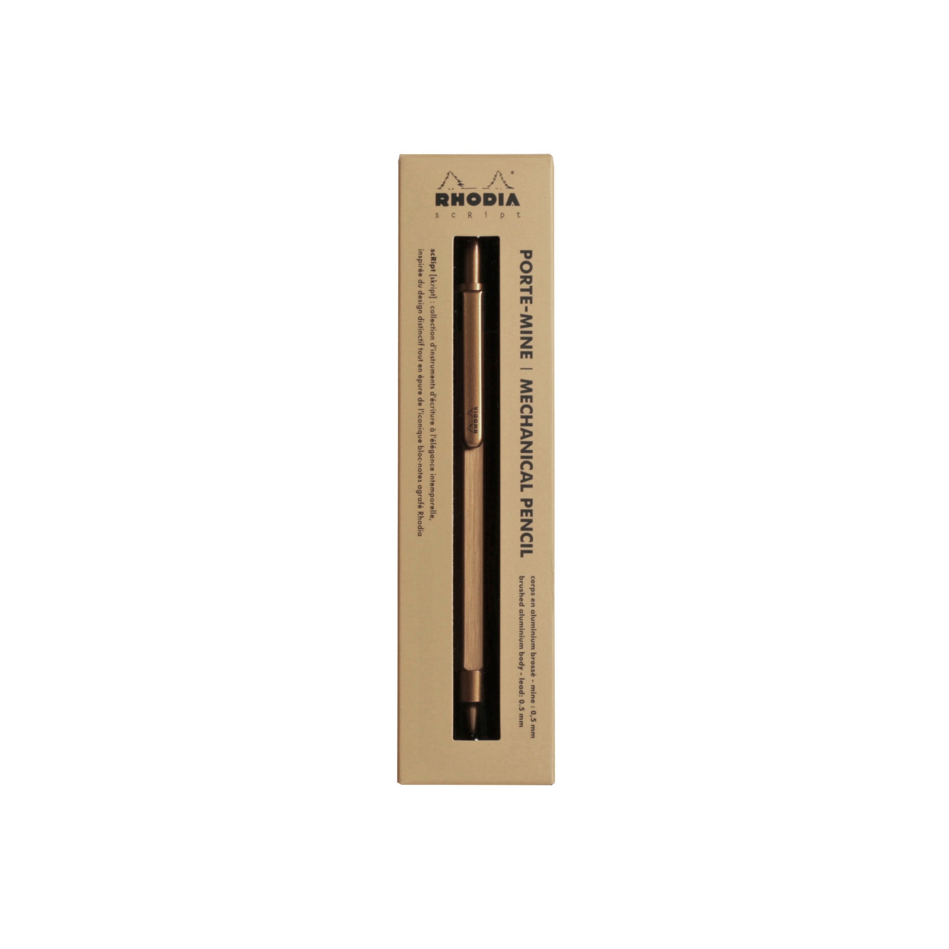 Rhodia scRipt Mechanical Pencil Gold