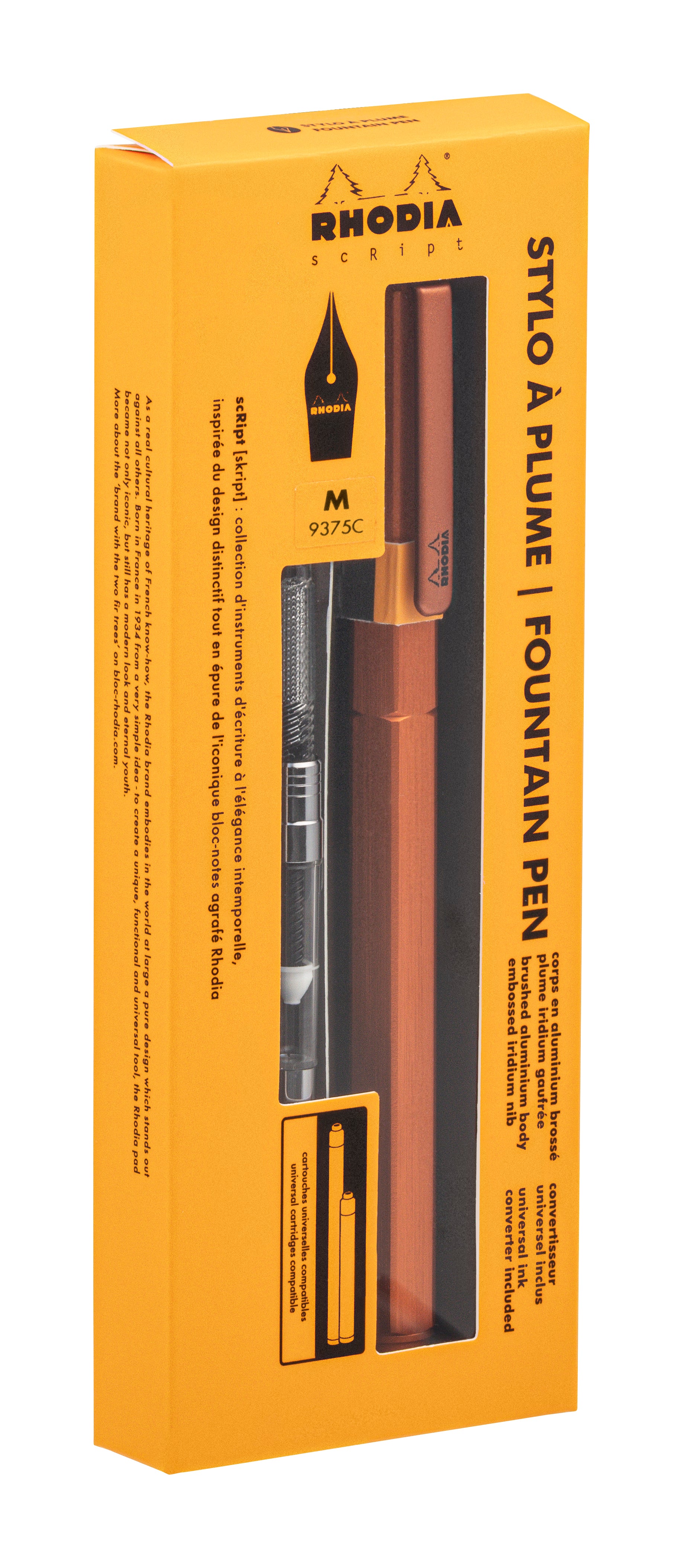 Rhodia scRipt Fountain Pen Medium Nib Orange
