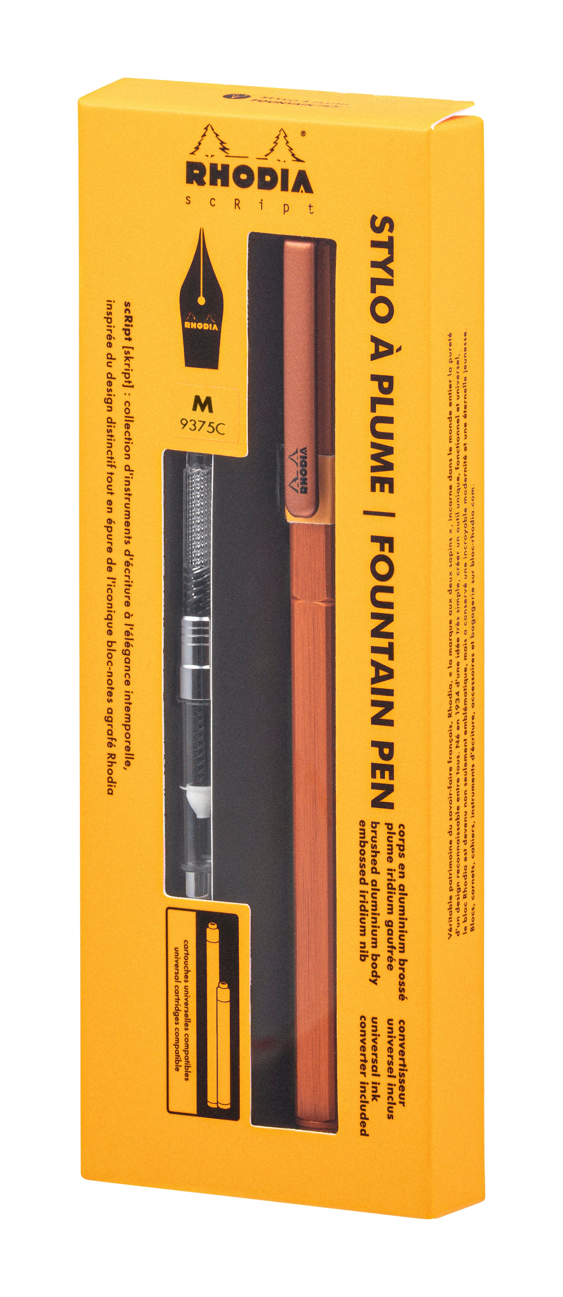 Rhodia scRipt Fountain Pen Medium Nib Orange
