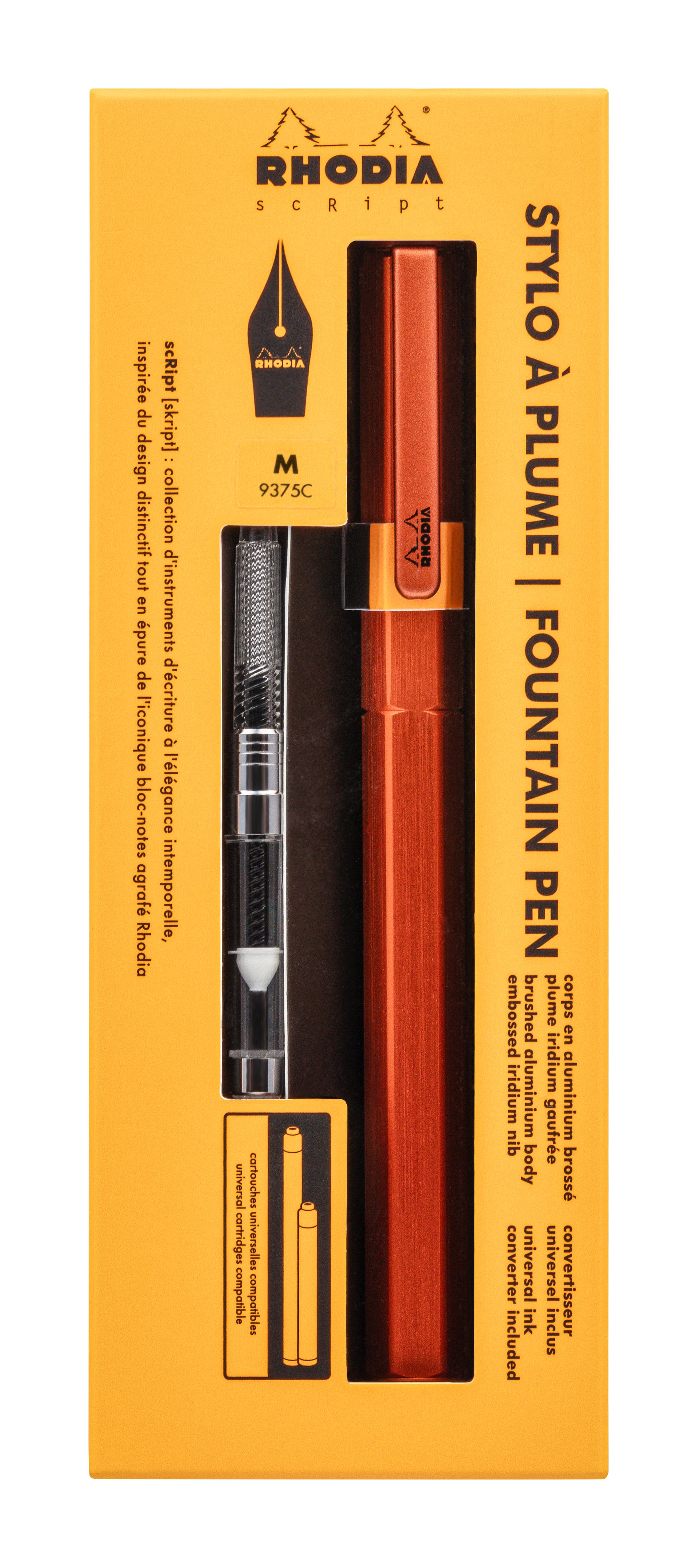 Rhodia scRipt Fountain Pen Medium Nib Orange