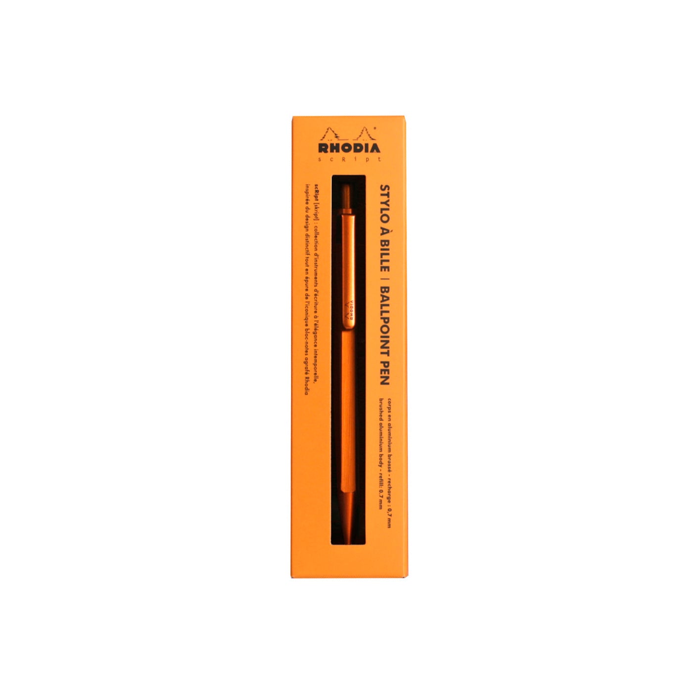 Rhodia scRipt Ballpoint Pen Orange