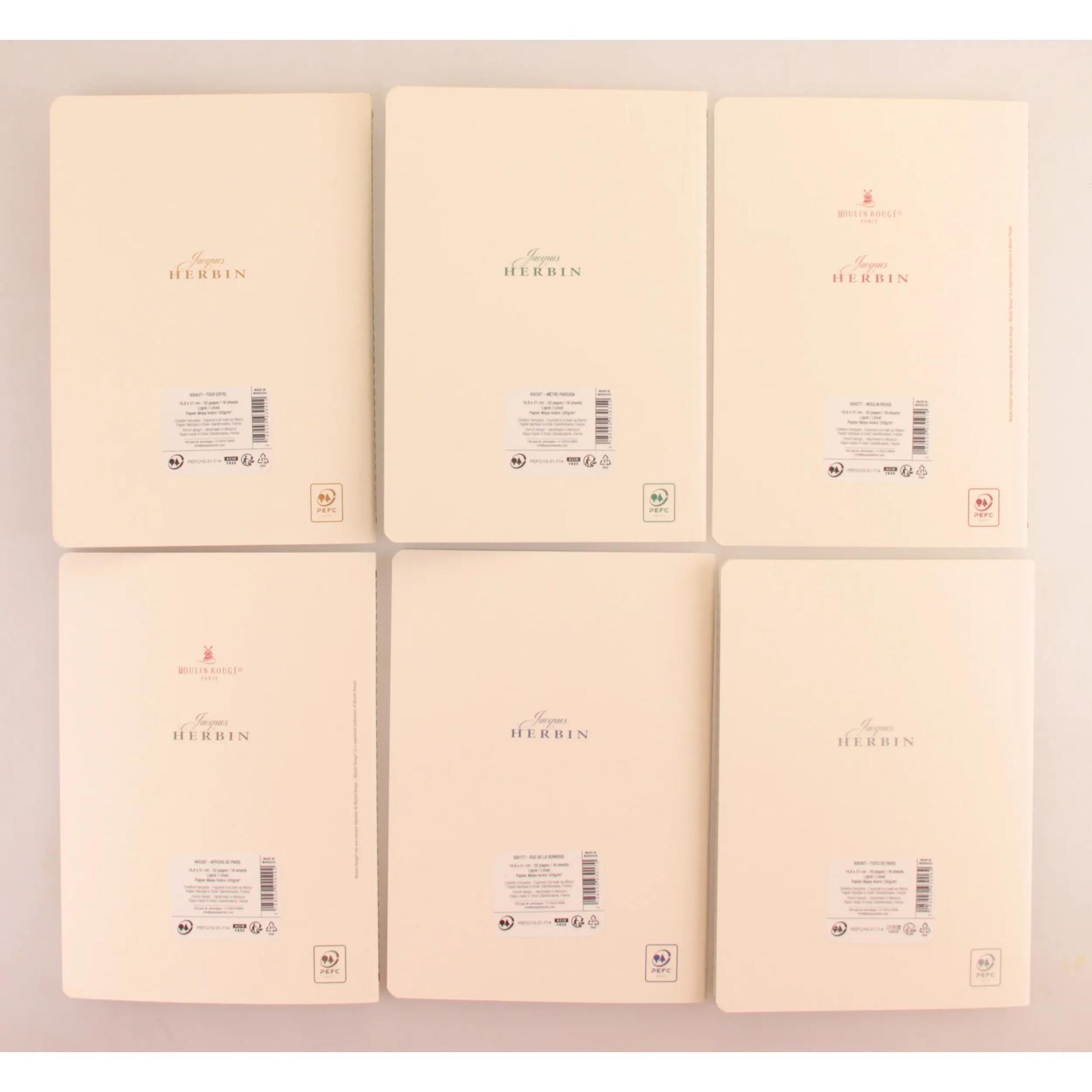 The Colours of Paris Softcover Notebook A5 Lined Paris Icons