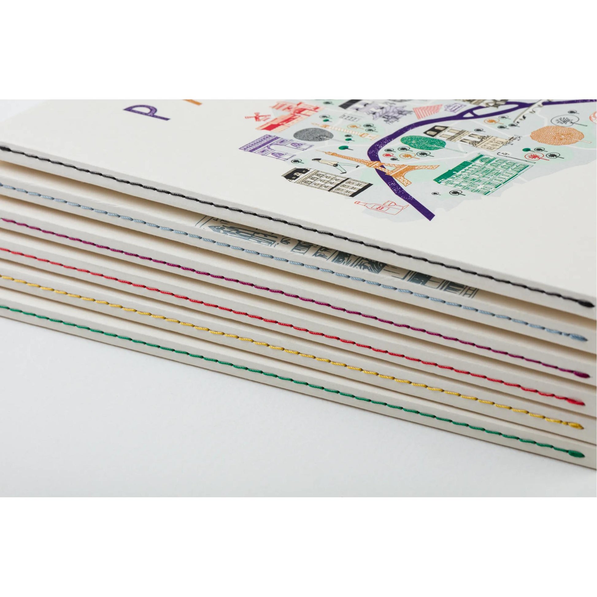 The Colours of Paris Softcover Notebook A5 Lined Paris Icons