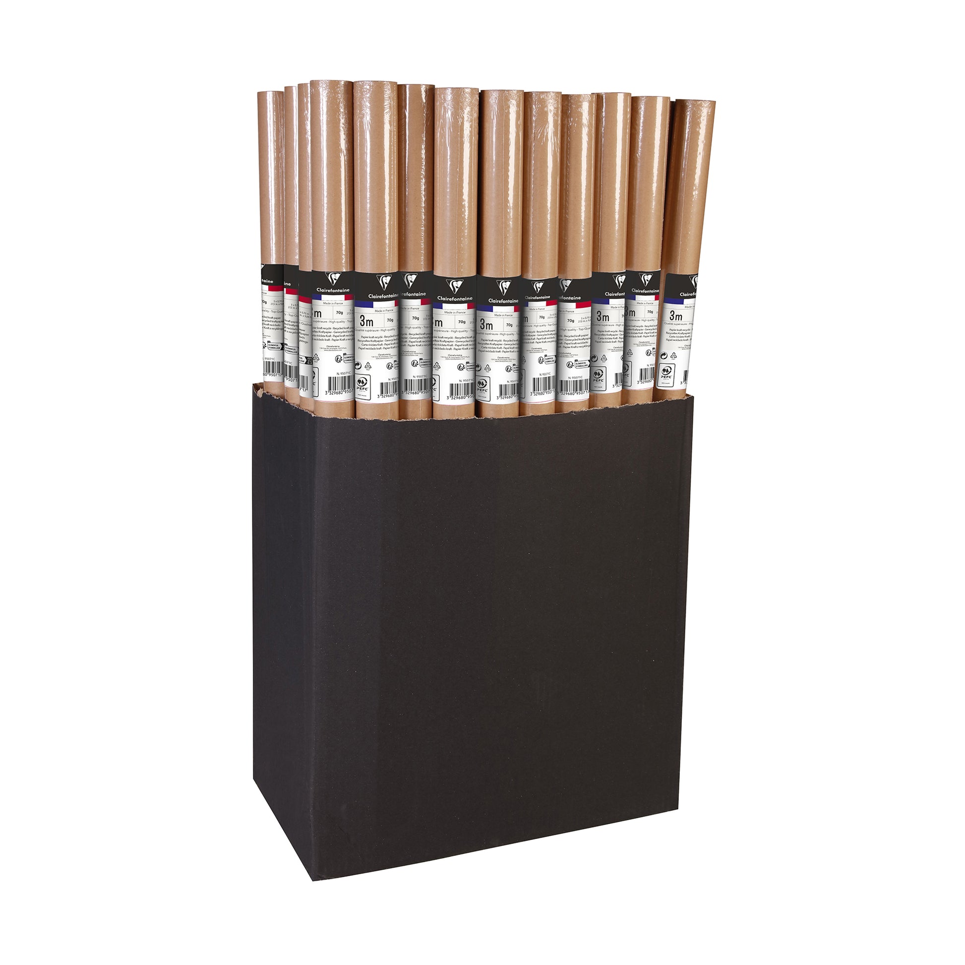 Clairefontaine Wrapping Paper Roll (3 Metres) Raw Kraft